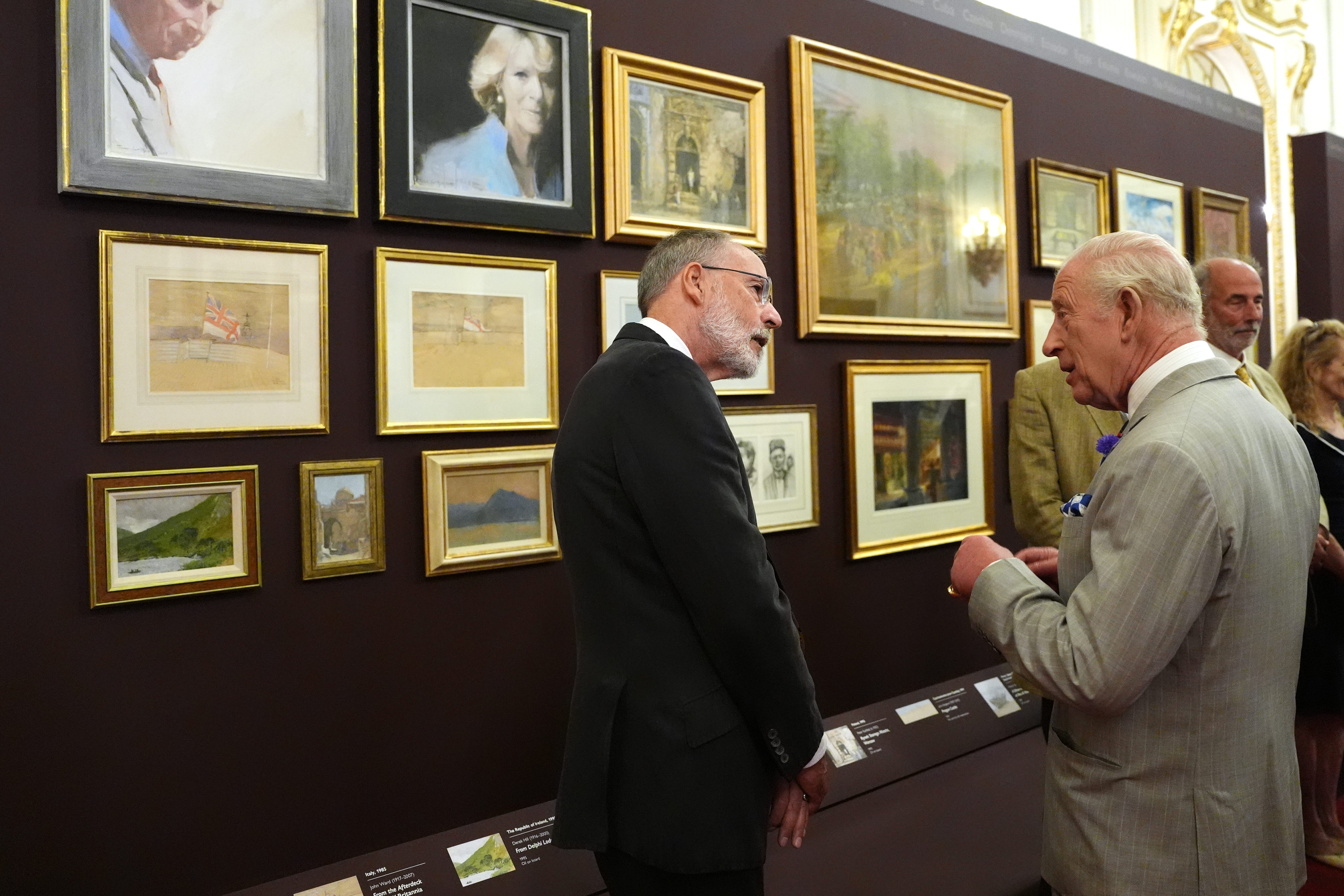 The King’s Tour Artists exhibition celebrates 40 years of artists accompanying official overseas visits (PA)