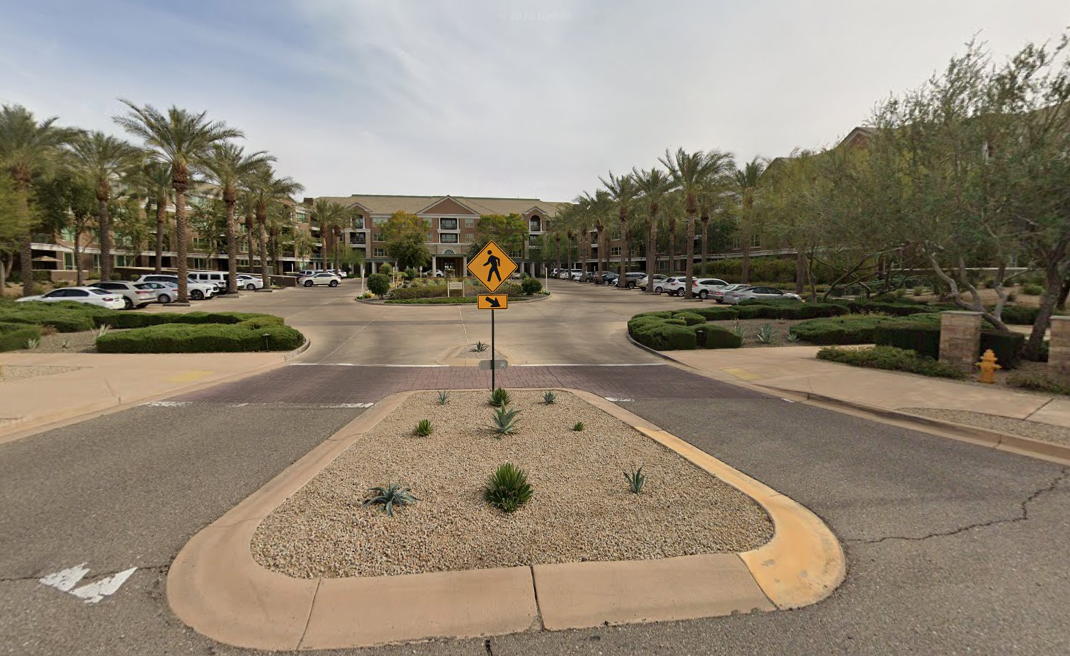 A 65-year-old worker has died after being attacked by bees while working at a job at Vi senior living facility (pictured)