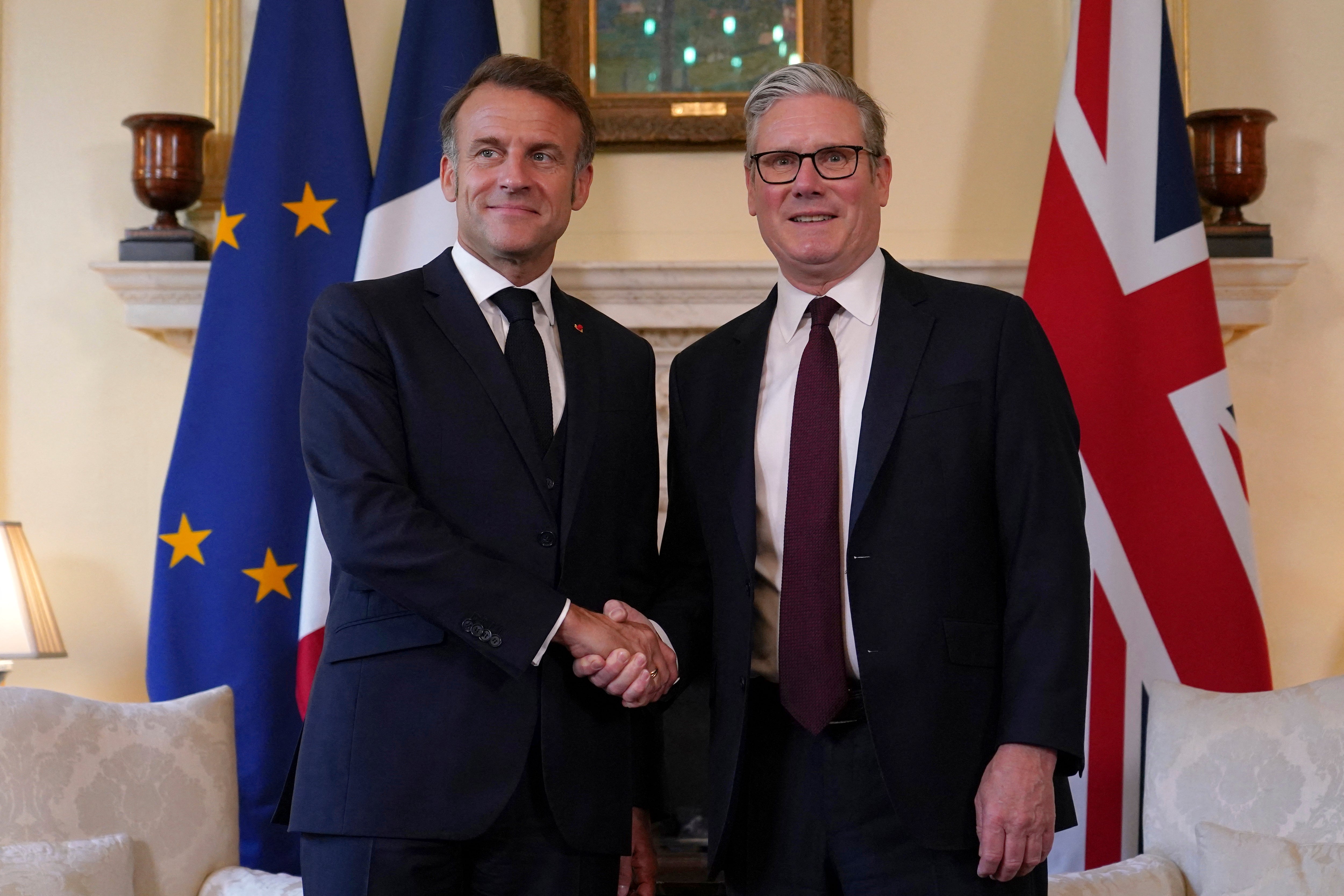 Keir Starmer and Emmanuel Macron said they would use nuclear weapons jointly