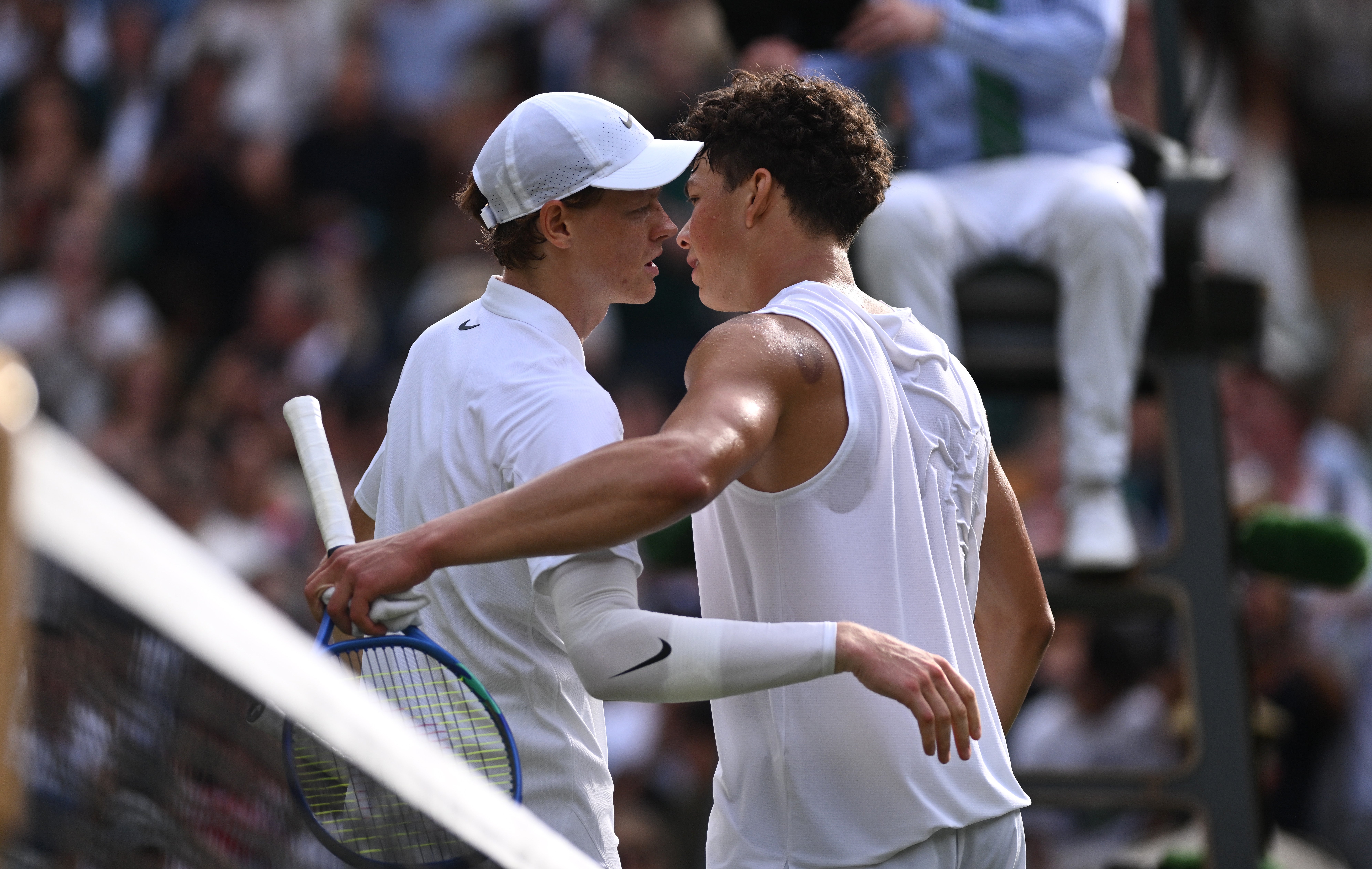 Jannik Sinner’s elbow breaks Ben Shelton’s heart in perfect response to Wimbledon injury fears