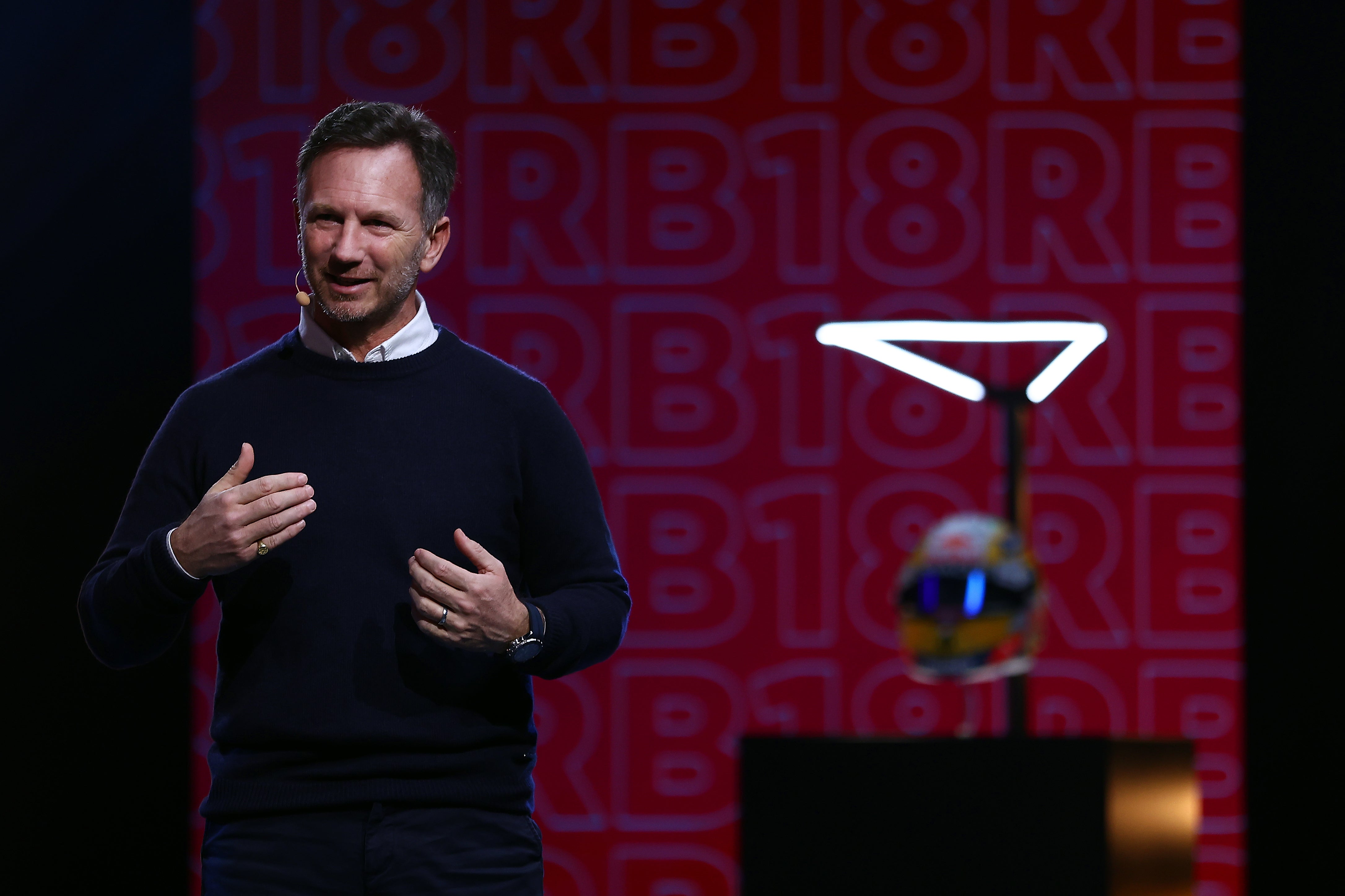 Christian Horner was emotional as he addressed staff on Wednesday (picture: January 2022)