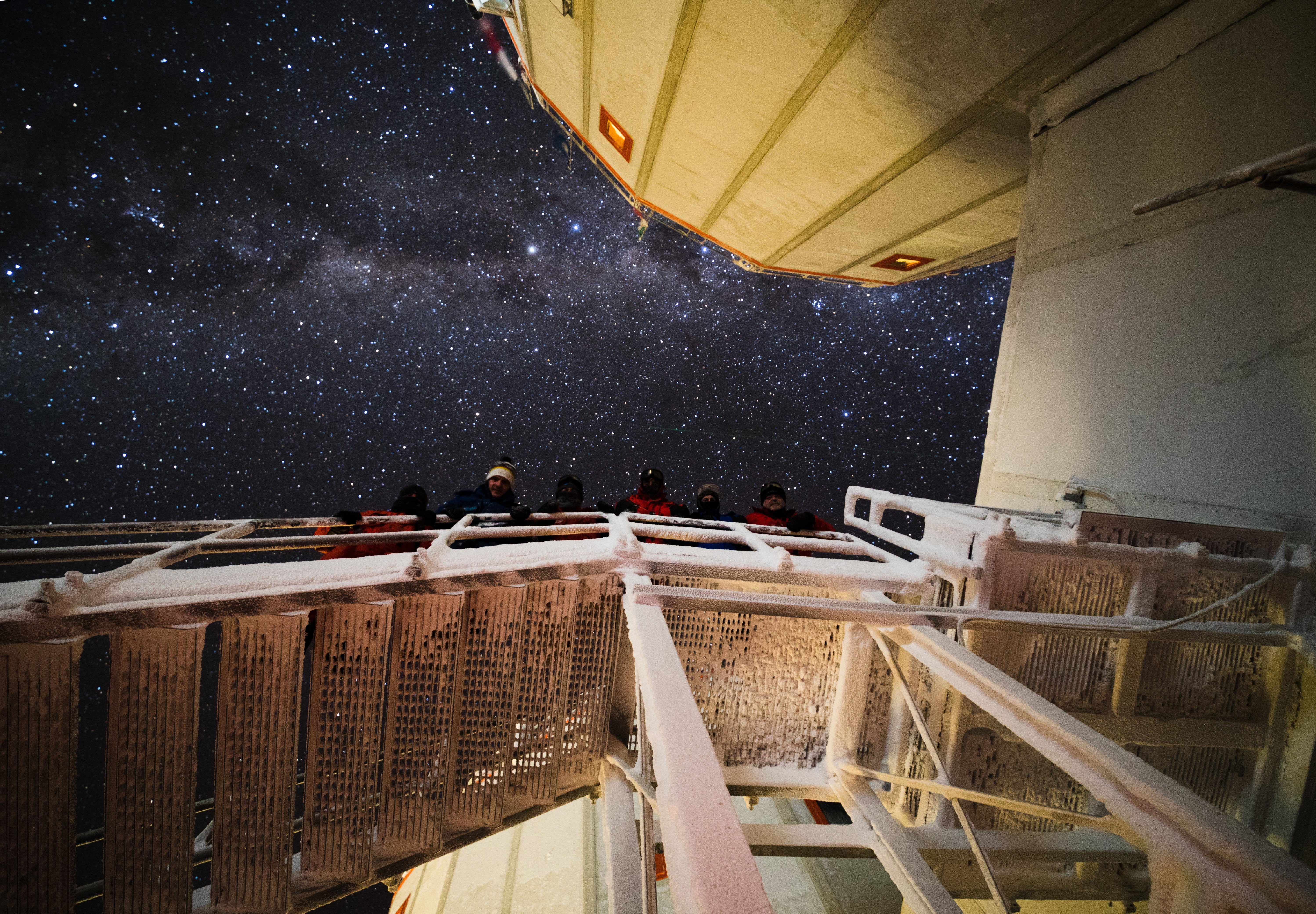 The view of the stars and the Milky Way from the station during the height of the pitch-black winters was one of the most beautiful things Verseux says he's ever seen