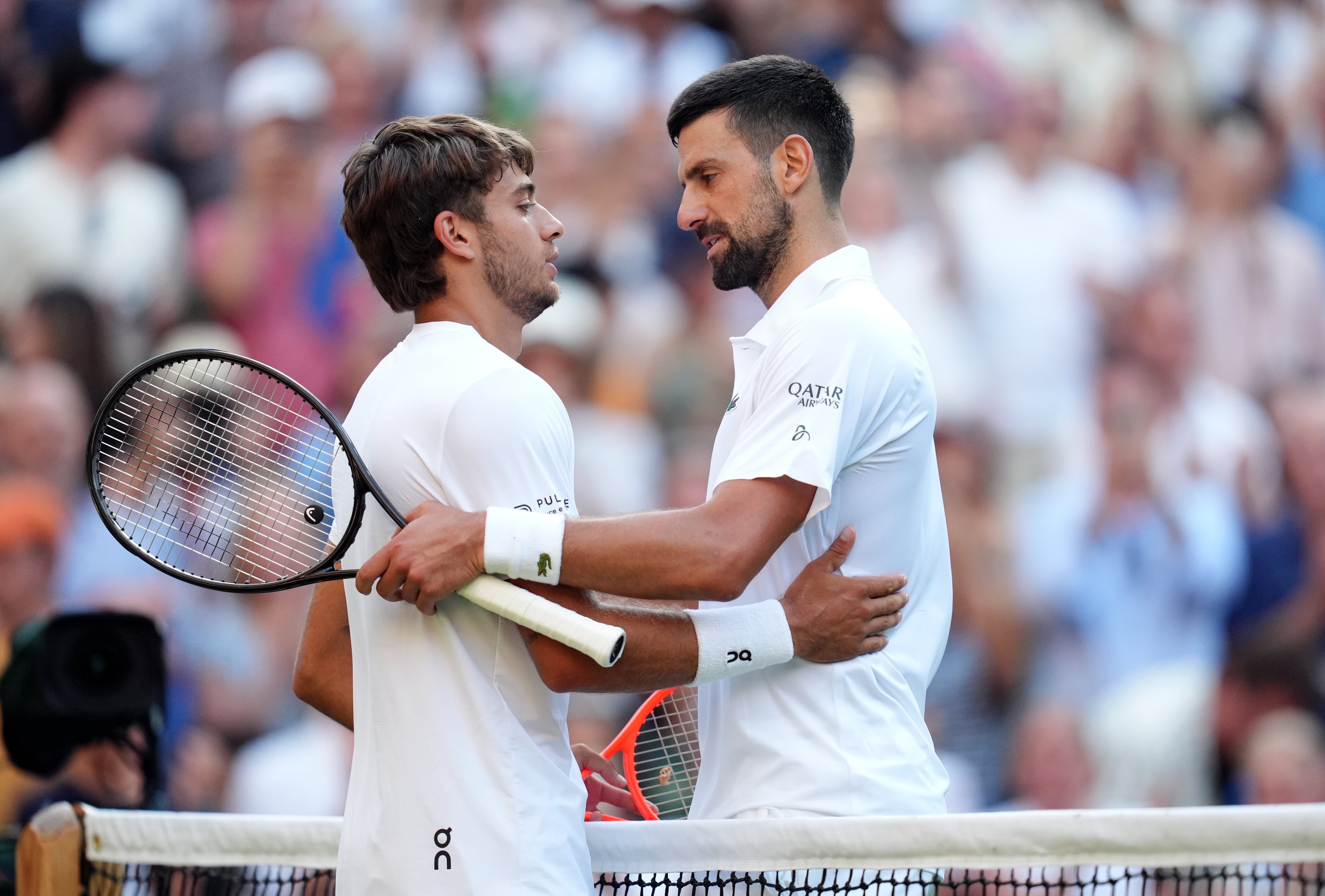 Djokovic beat Flavio Cobolli in four sets