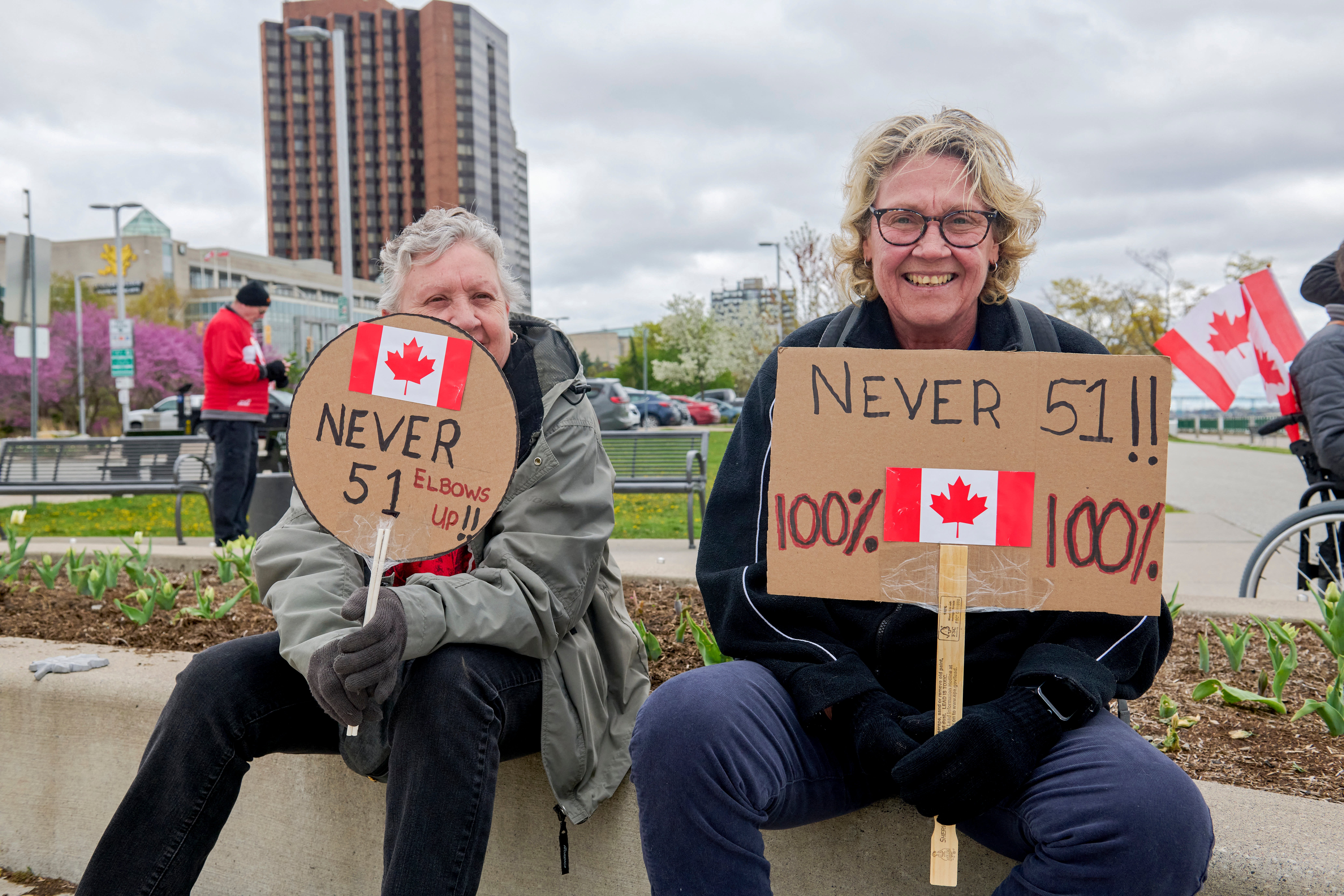 <p>Most Canadians now see the United States as the 'greatest threat' to their country, a survey has revealed</p>