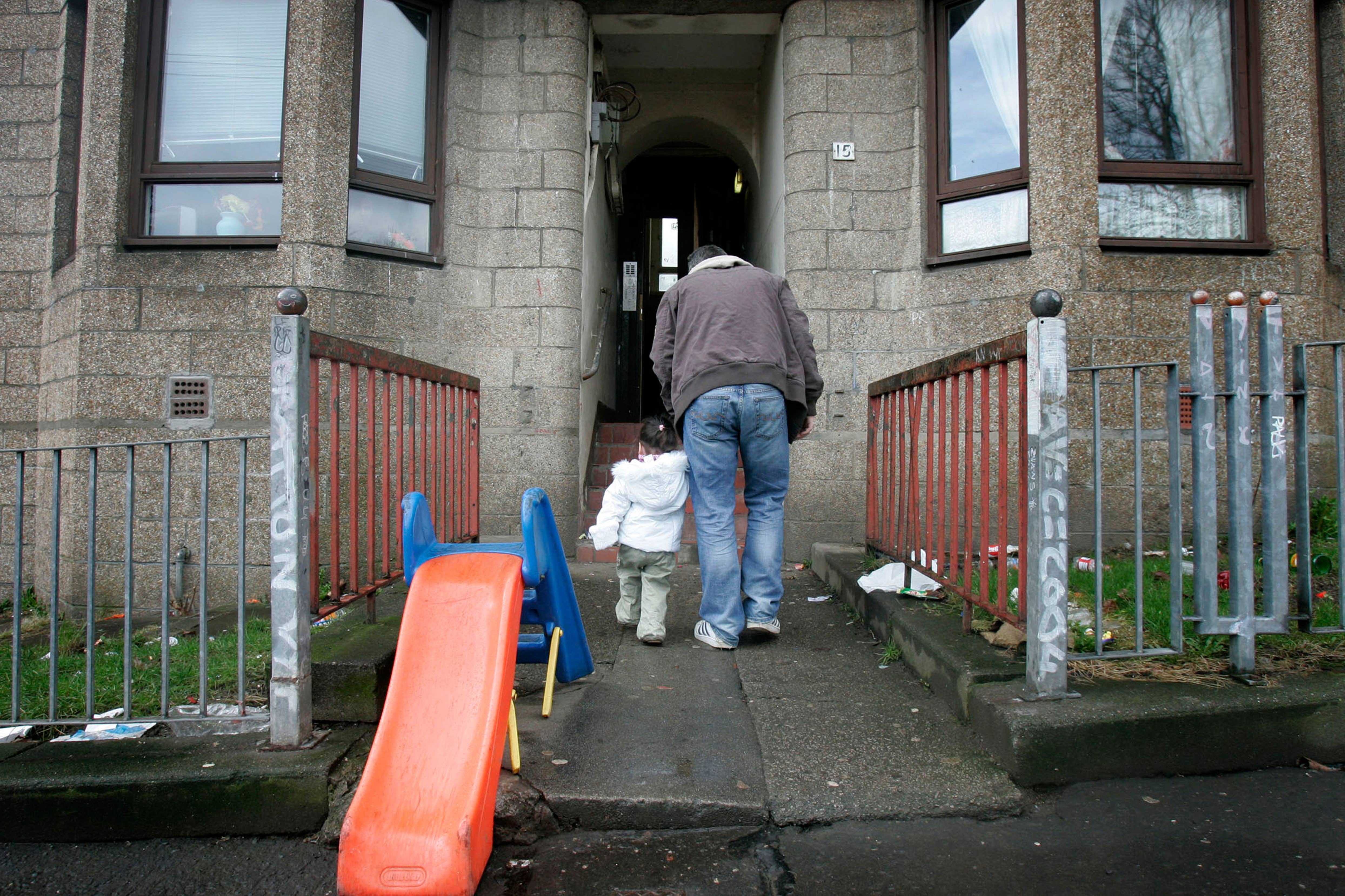 A survey suggests larger families on lower incomes are more vulnerable to financial hardship (Alamy/PA)