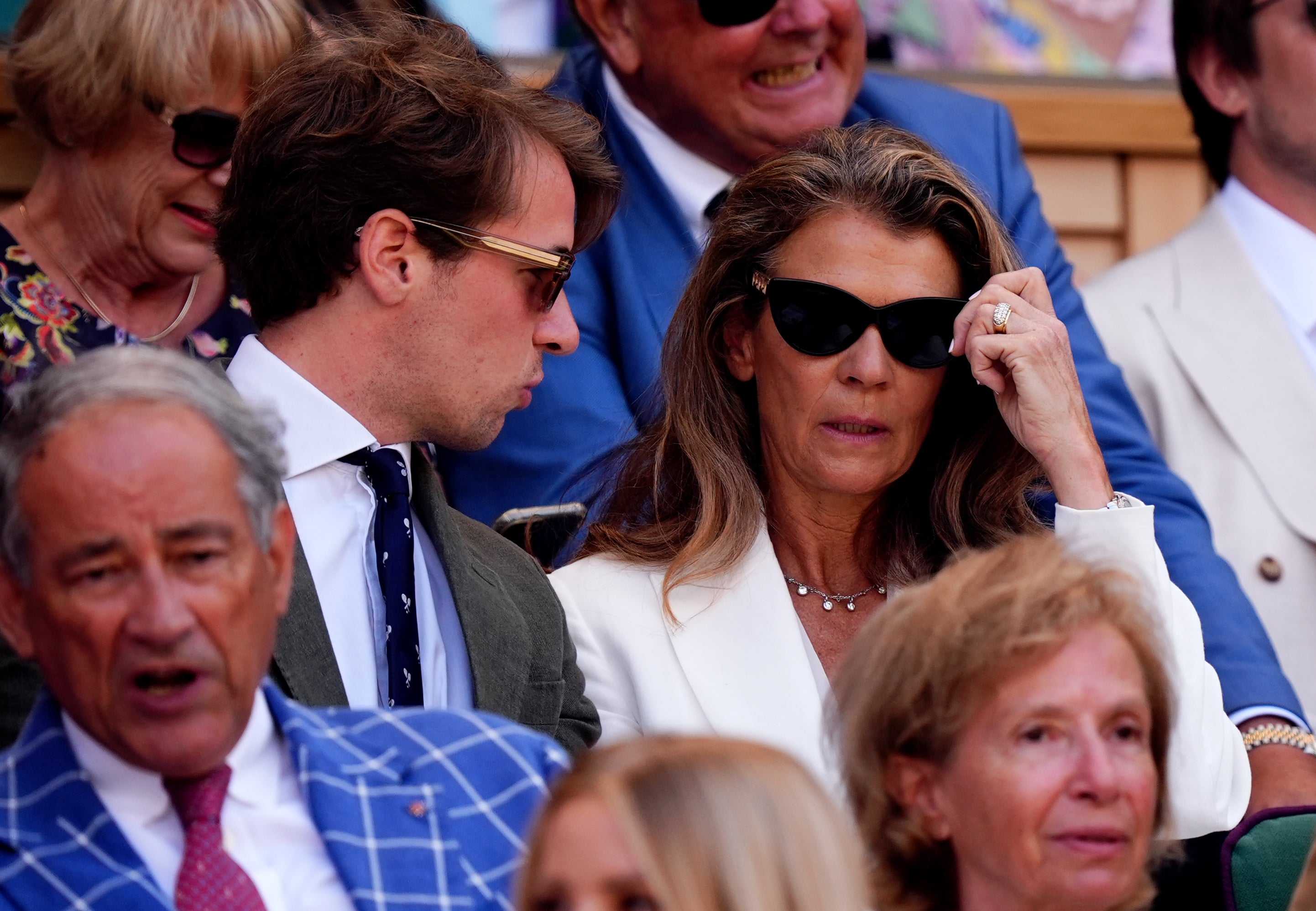 Annabel Croft in the Royal Box