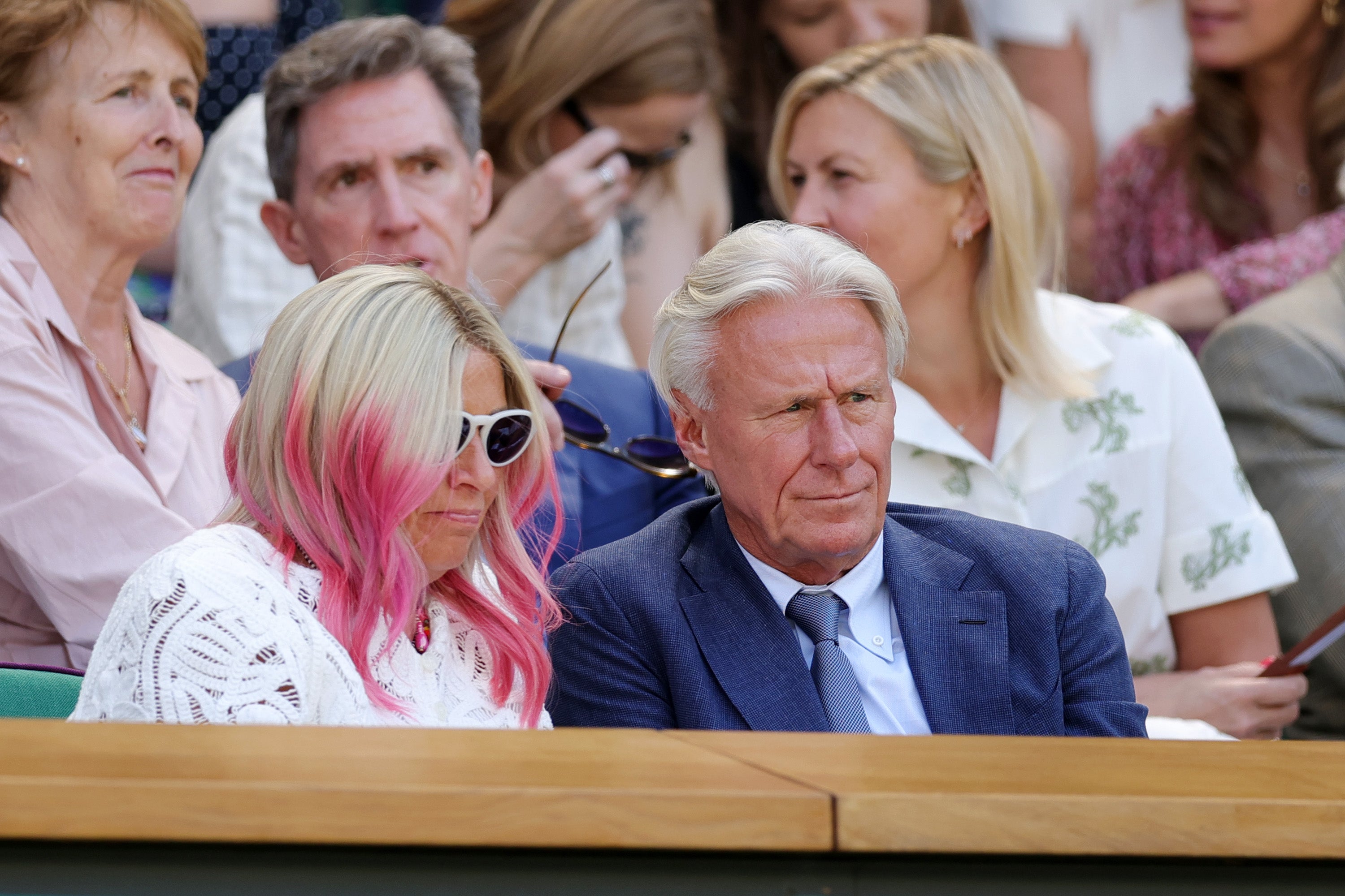 The former singles champion returns to Wimbledon with his wife Patricia