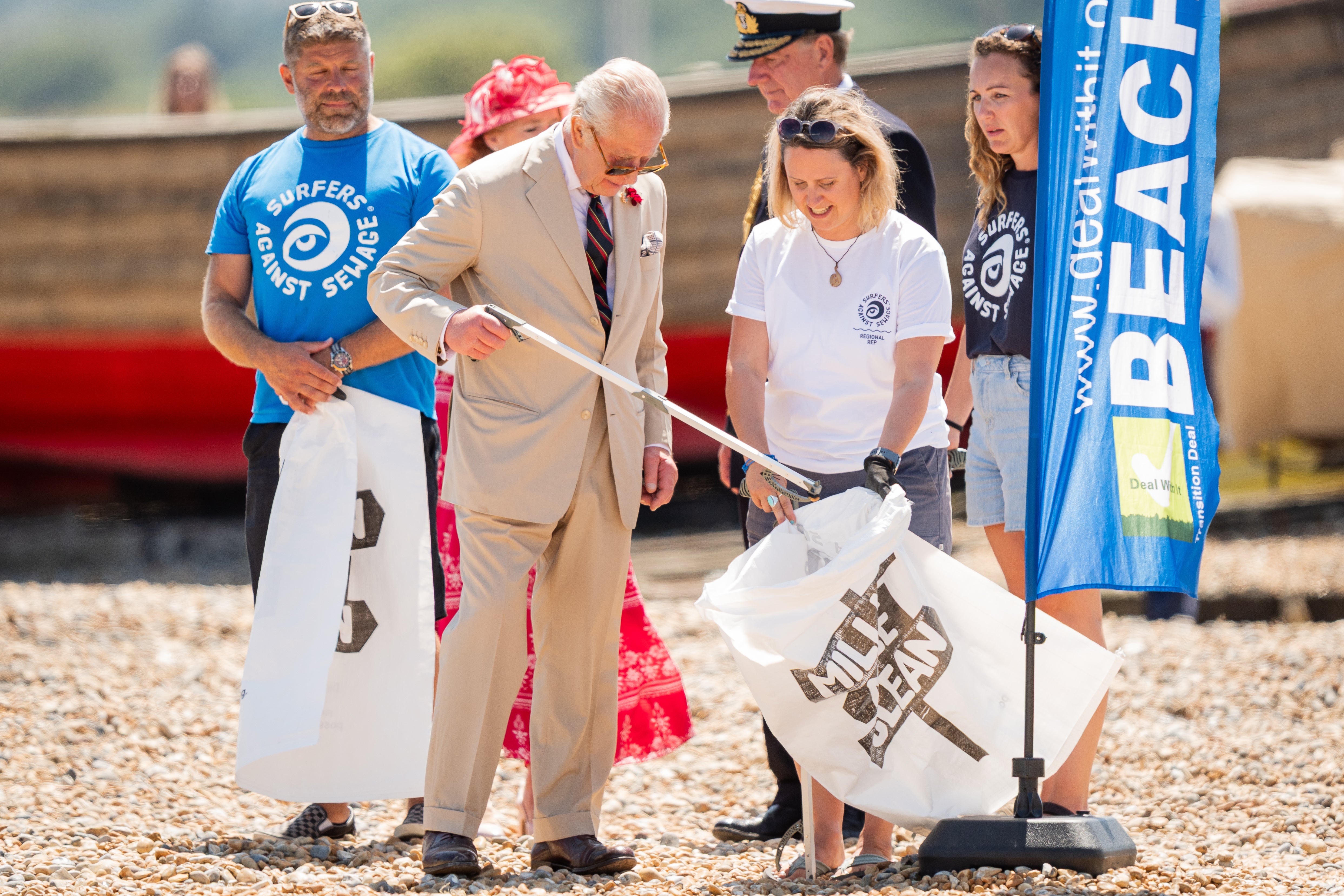 Charles collected litter on Walmer Beach