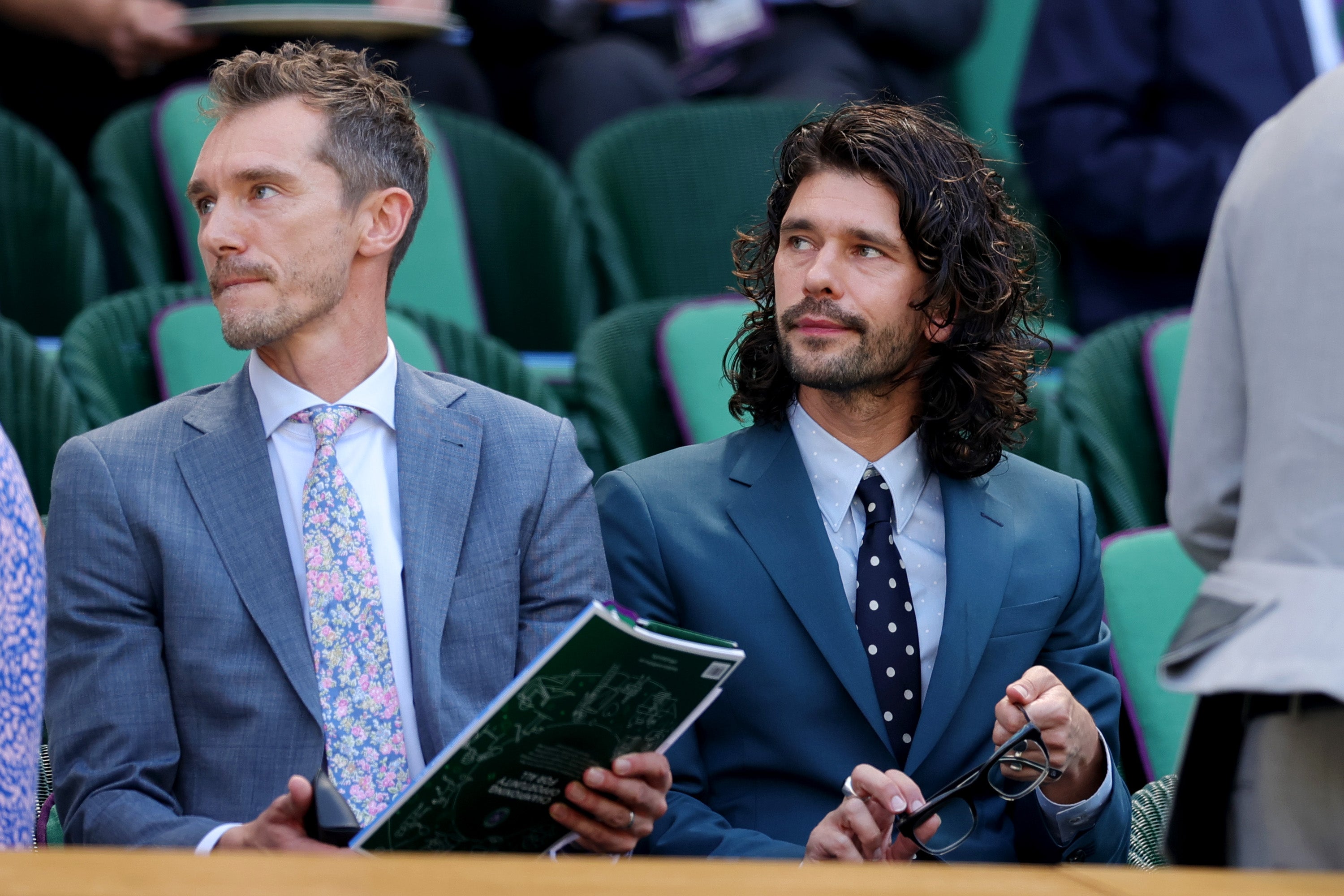 Ben Whishaw watches from the stands