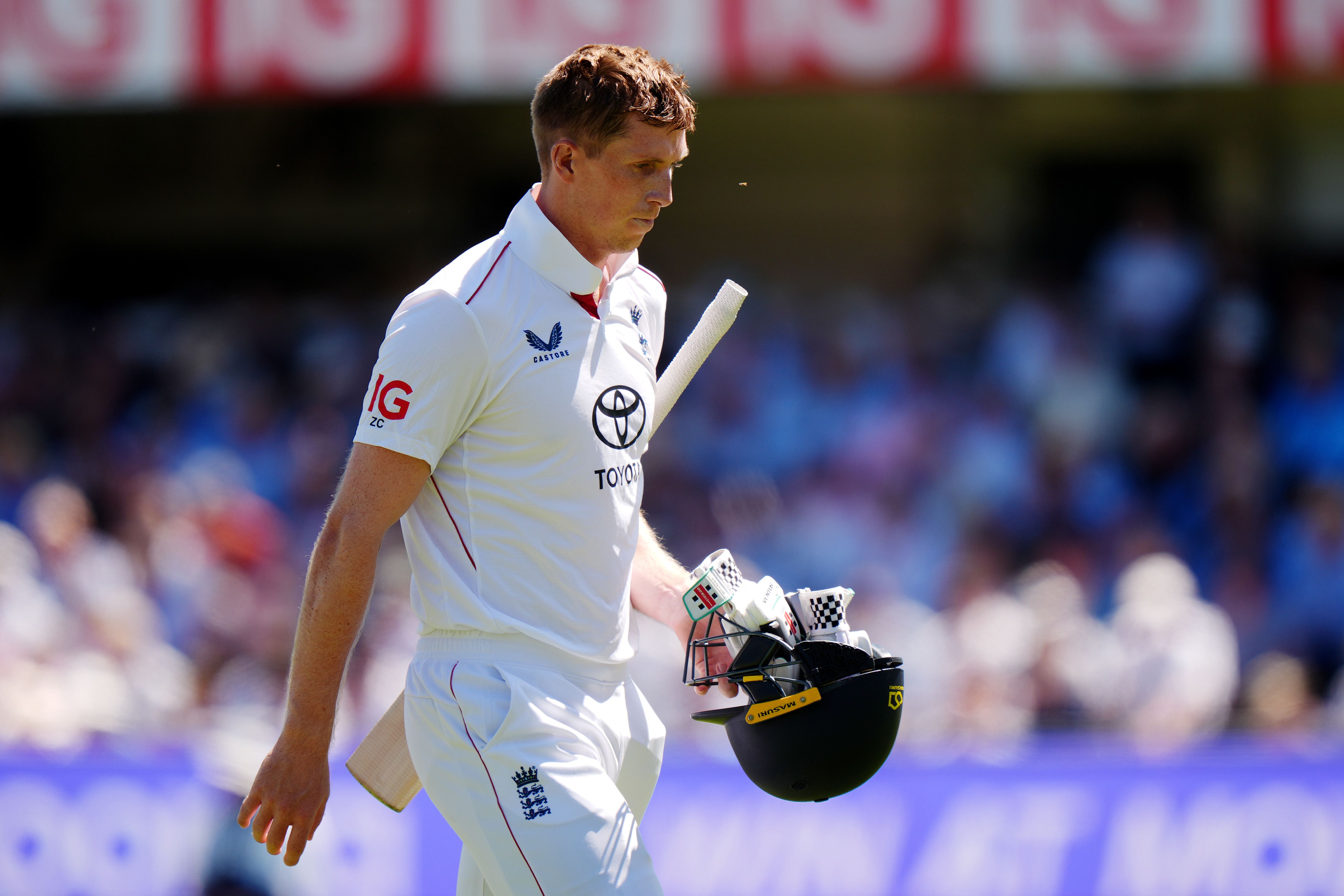 Zak Crawley was one of two England wickets to fall in the opening session (Bradley Collyer/PA).