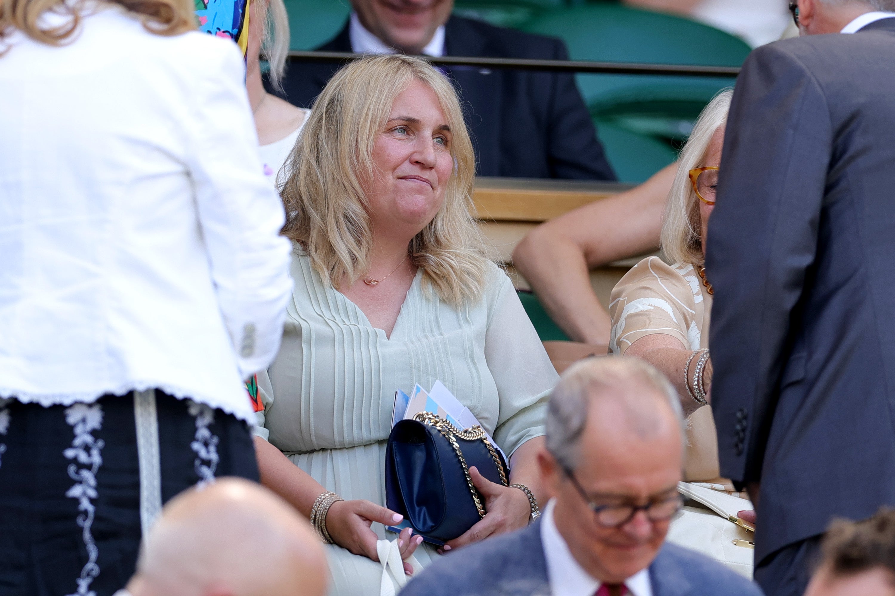 Emma Hayes makes an appearance at the ladies’ semi-finals