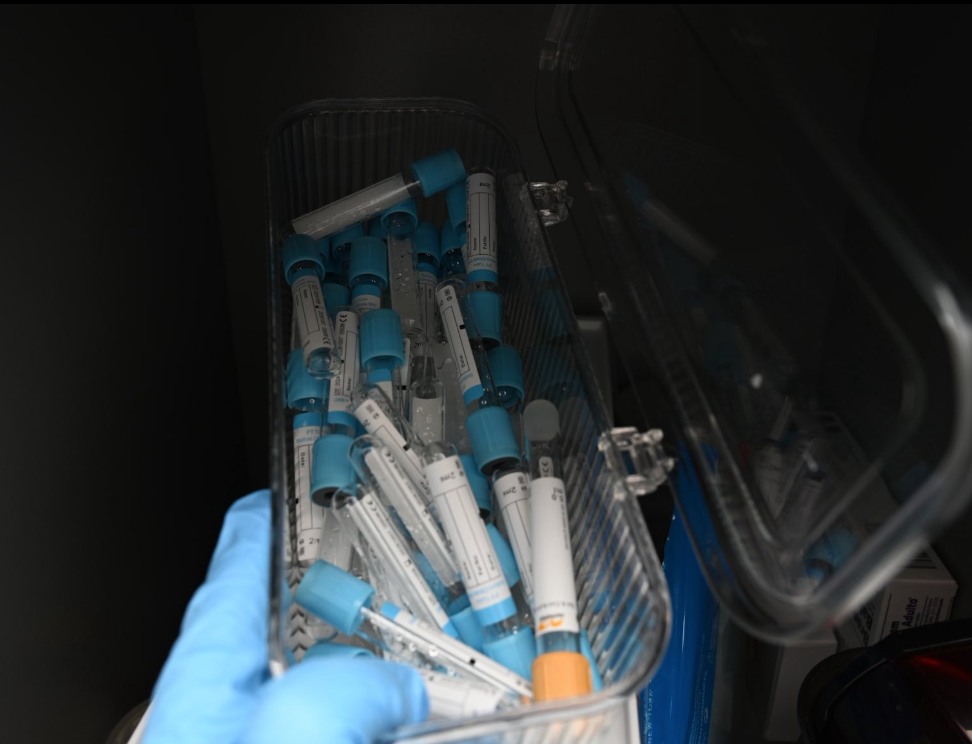 The woman’s medical license has been expired for a year, police said.