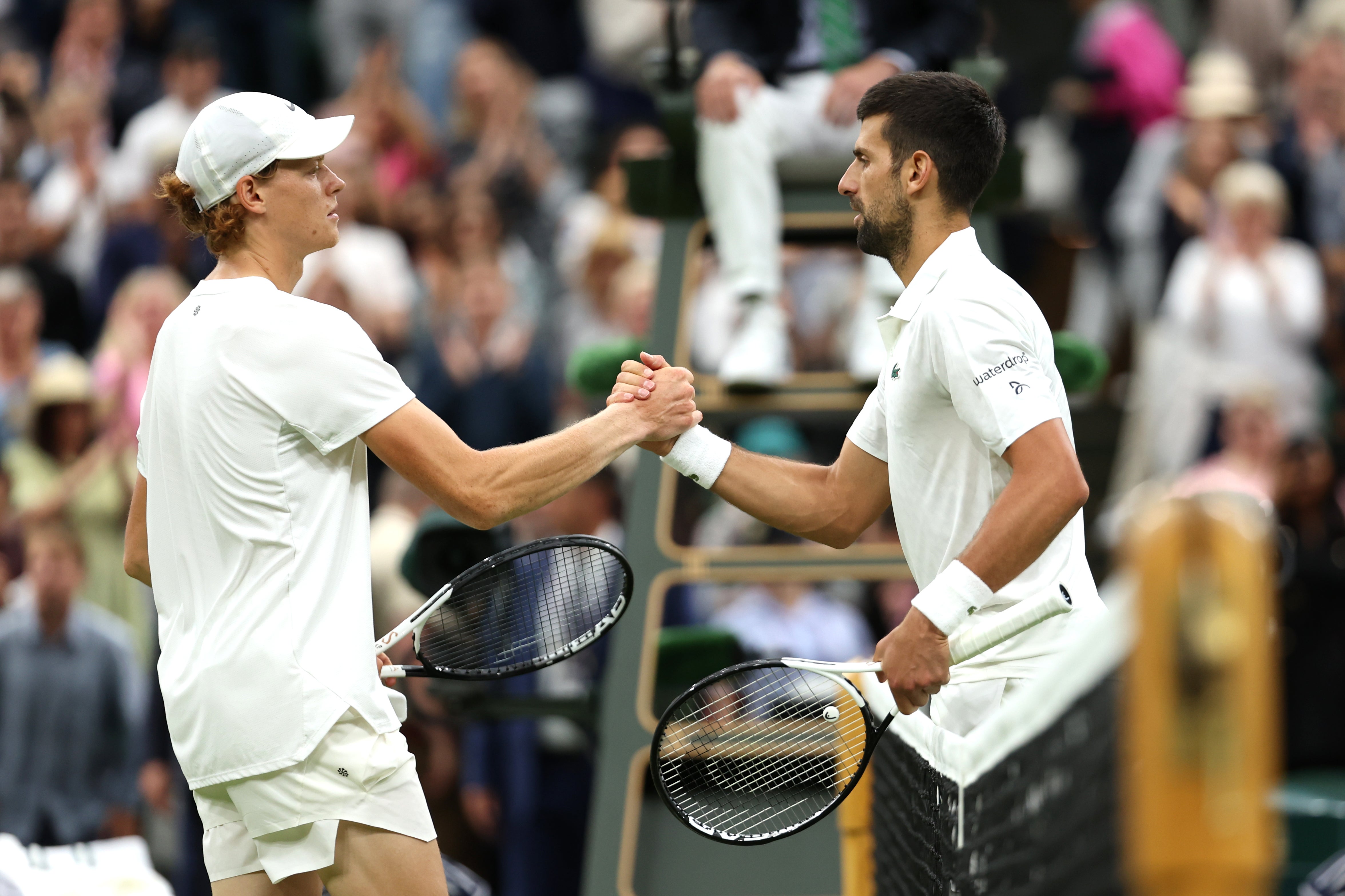 Djokovic beat Sinner in their last Wimbledon encounter in 2023