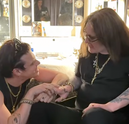 Yungblud gave Osbourne a heartfelt gift of a crucifix before the Black Sabbath farewell show in Birmingham this summer