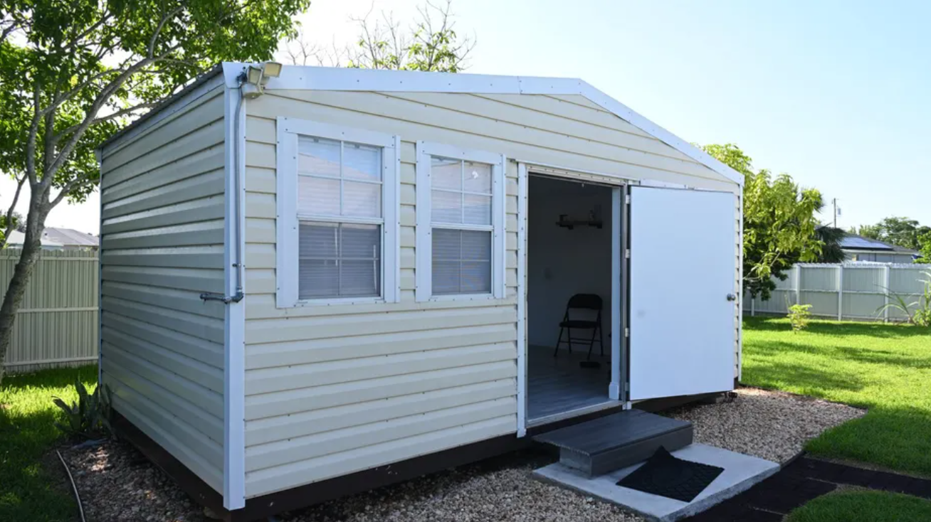 Police raided the shed after the woman’s claims.