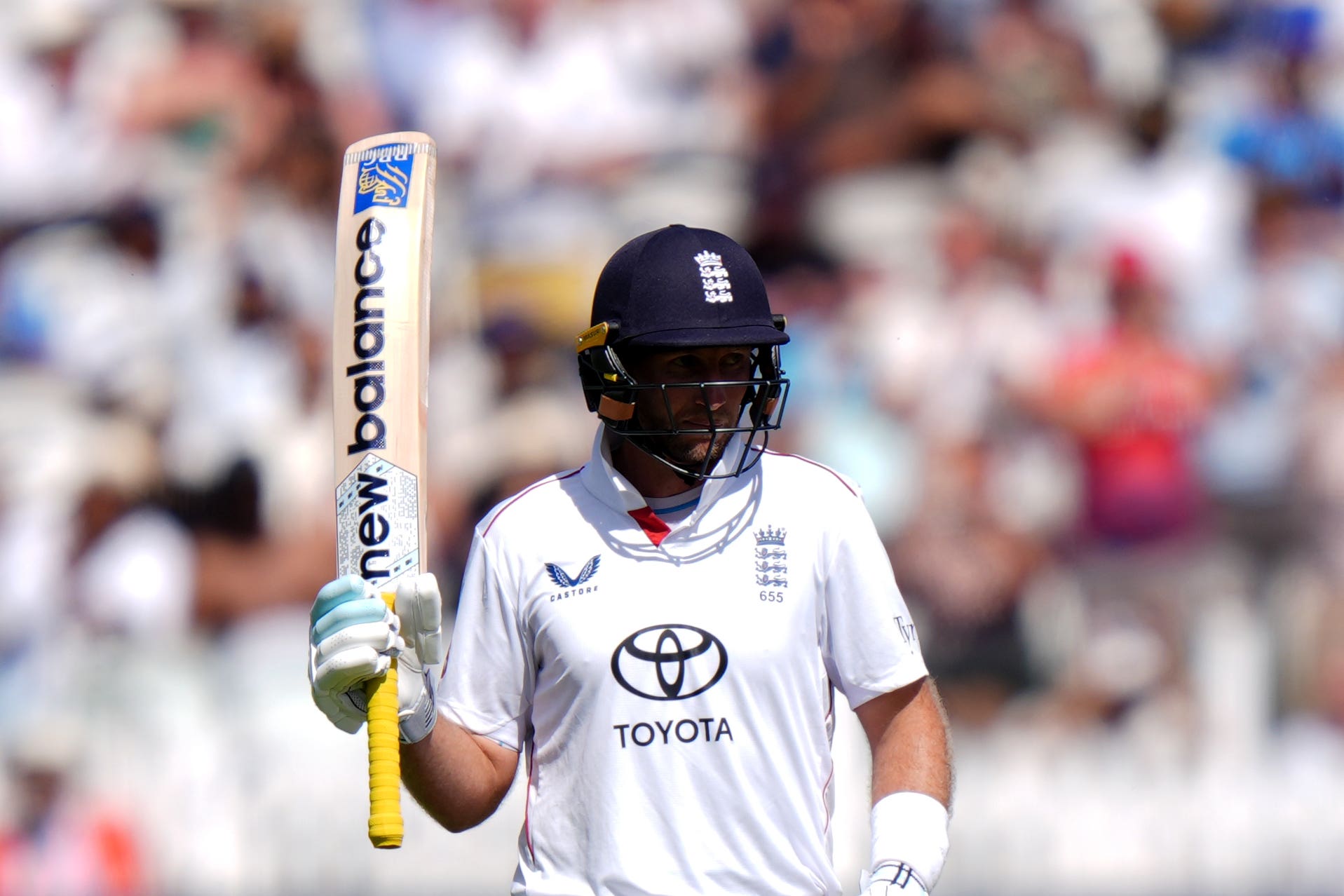 England’s Joe Root ended the day 99 not out