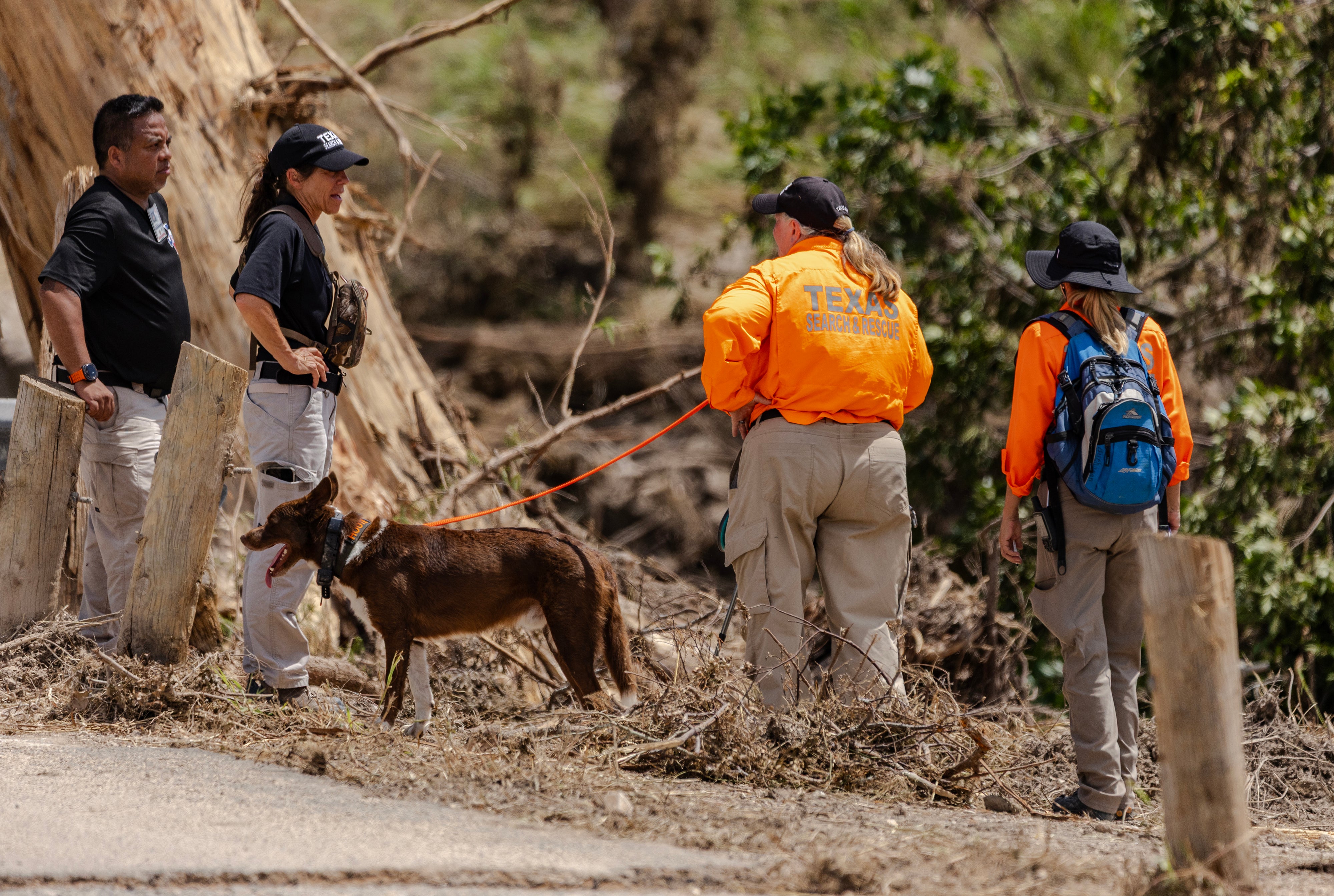 Emergency response teams and volunteers have flocked to central Texas to assist in searching for missing people and help with recovery