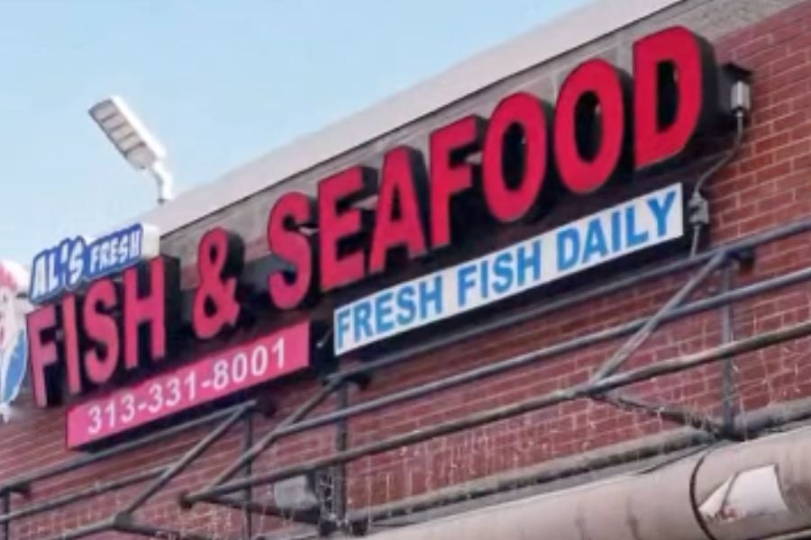 A 56-year-old employee at the Al's Fresh Fish & Chicken on Russell Street in Detroit accidentally discharged a gun he had found on Wednesday.