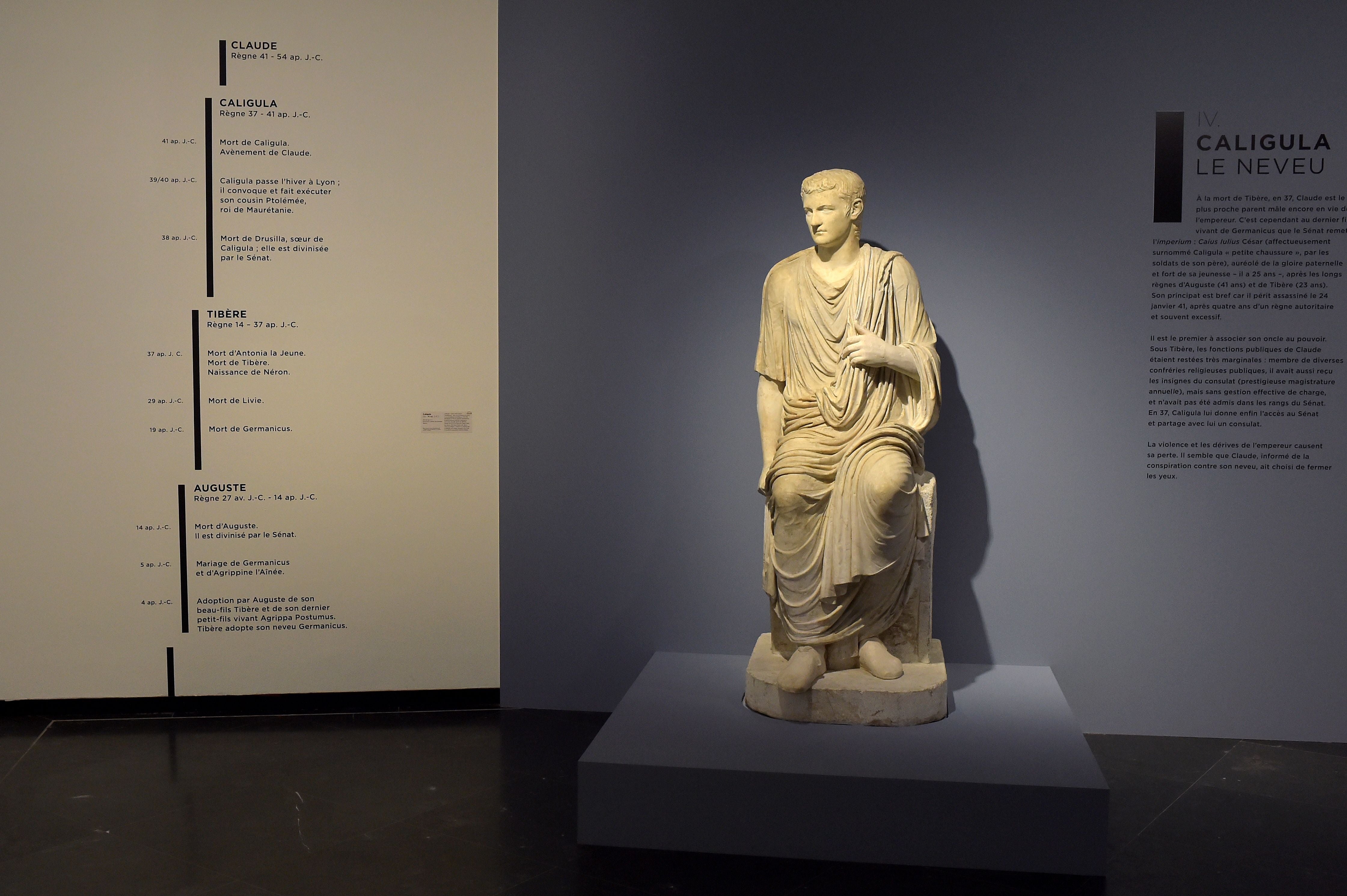 Statue of Roman emperor Caligula