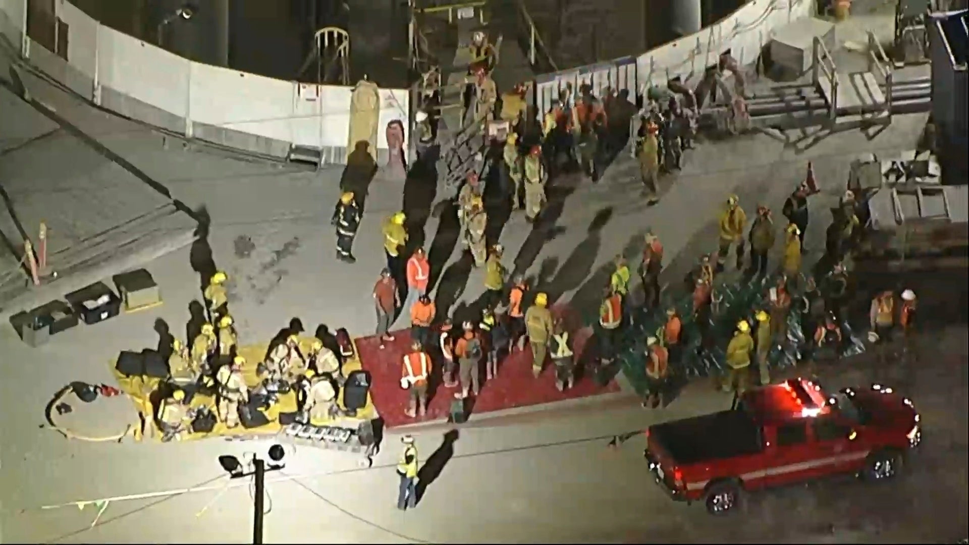 Thirty-one workers were safely rescued from the tunnel following the incident