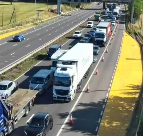 The major motorway is currently shut after an incident between junction four and five at Solihull.