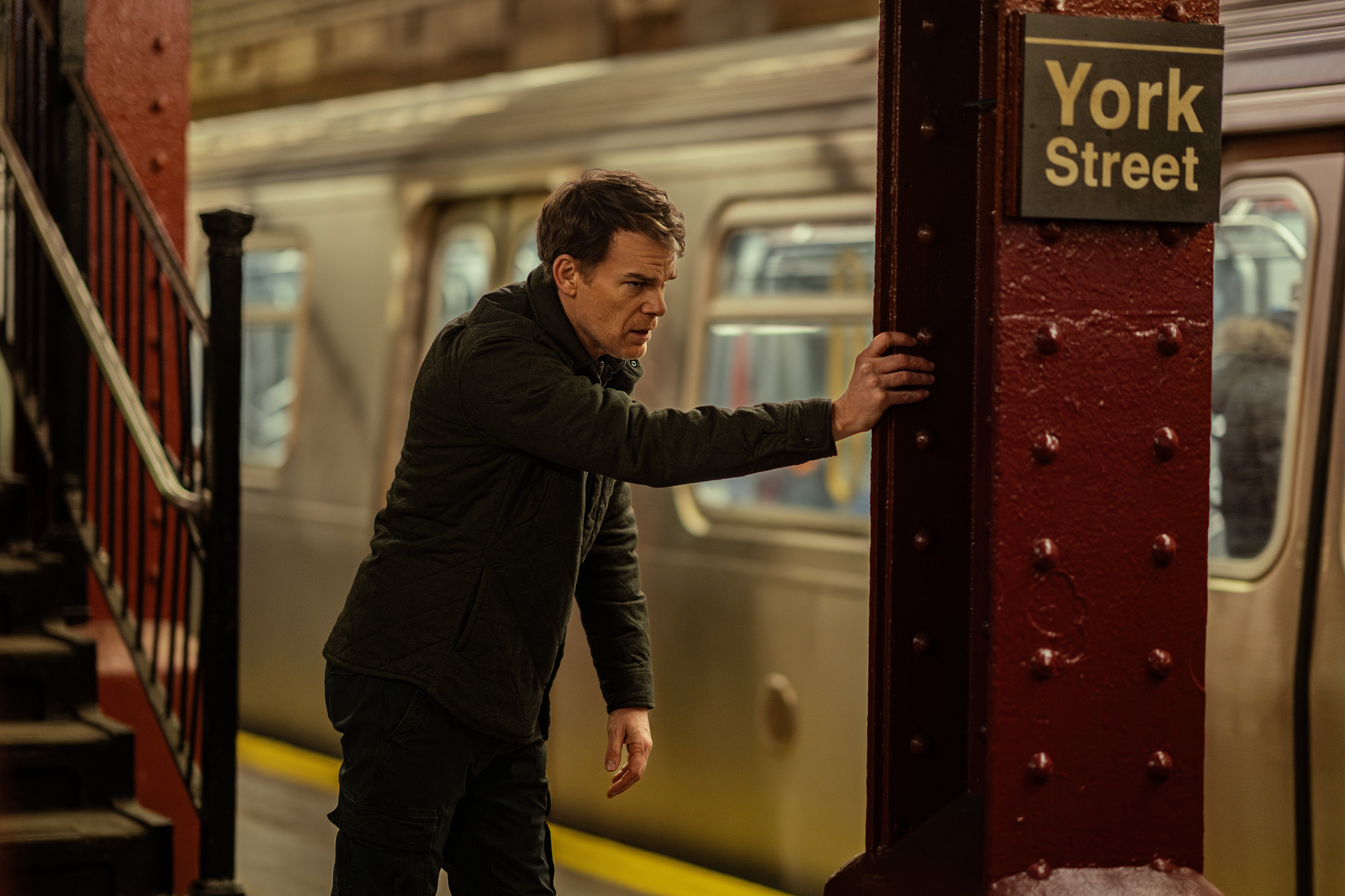 Slayer on the subway: Dexter Morgan (Michael C Hall) in ‘Dexter: Resurrection’