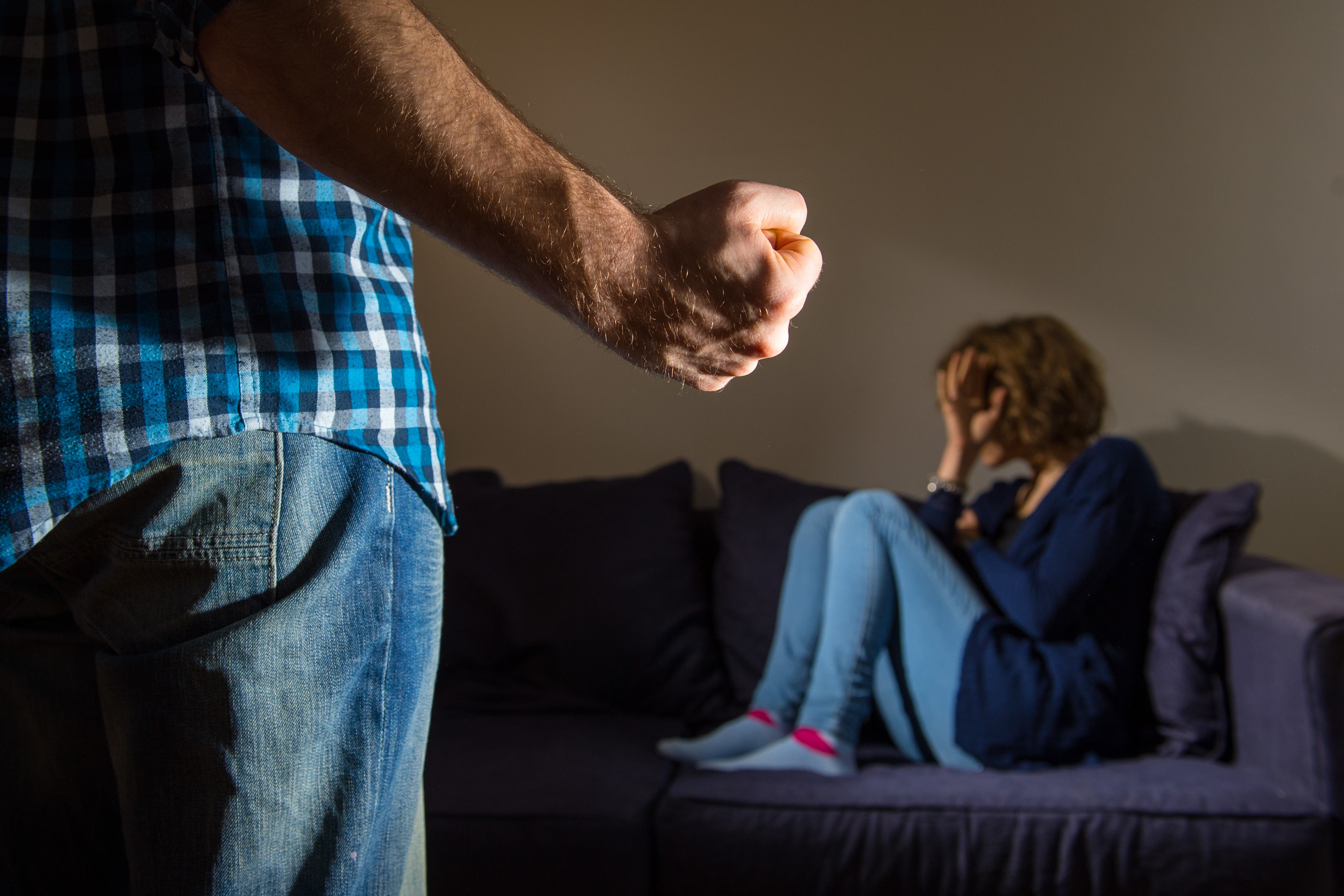 More than 1,750 arrests have been made for non-fatal strangulation in Northern Ireland since it became a specific criminal offence (Posed by model/Dominic Lipinski/PA)