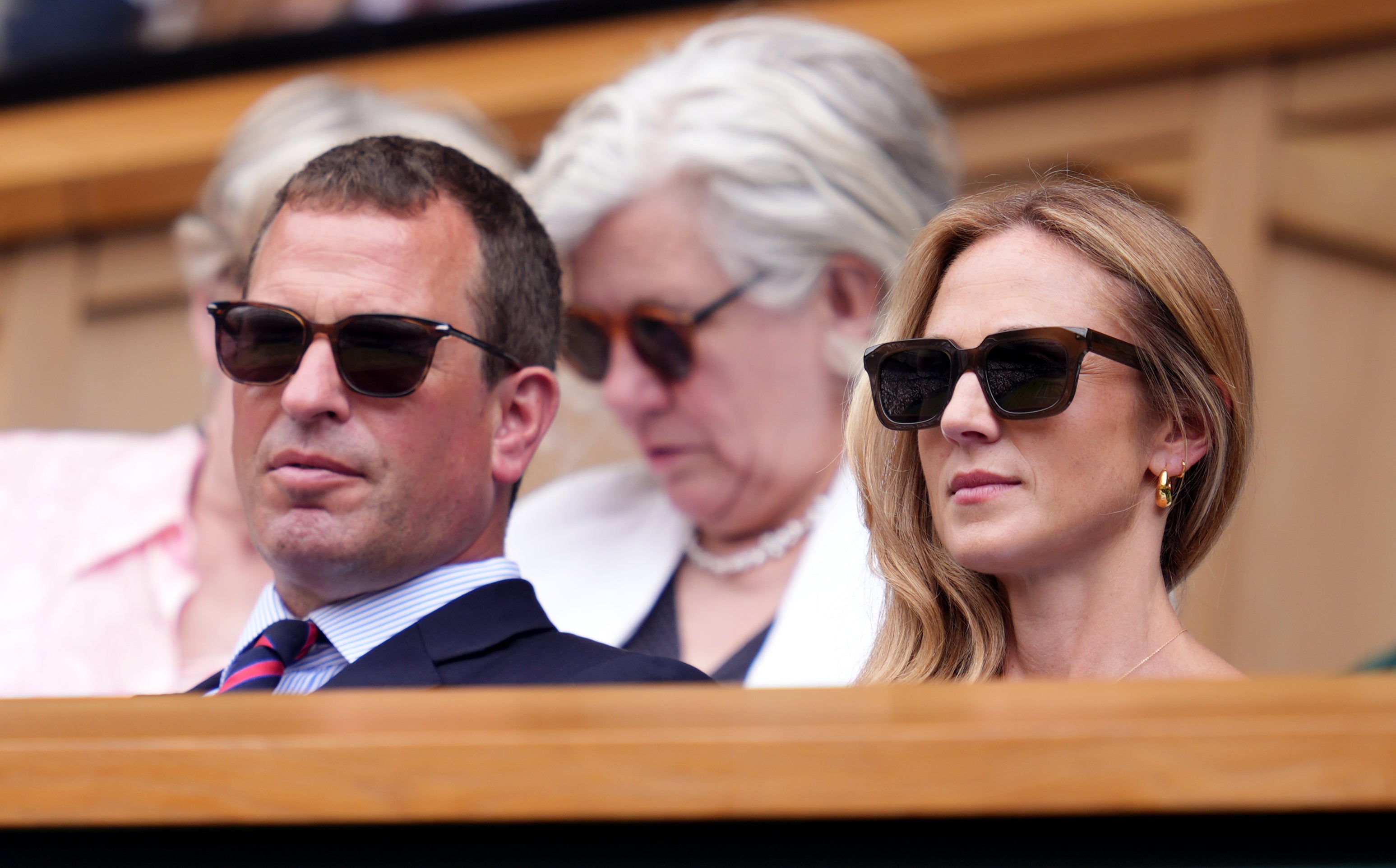 Peter Phillips and Harriet Sperling in the Royal Box (Adam Davy/PA)