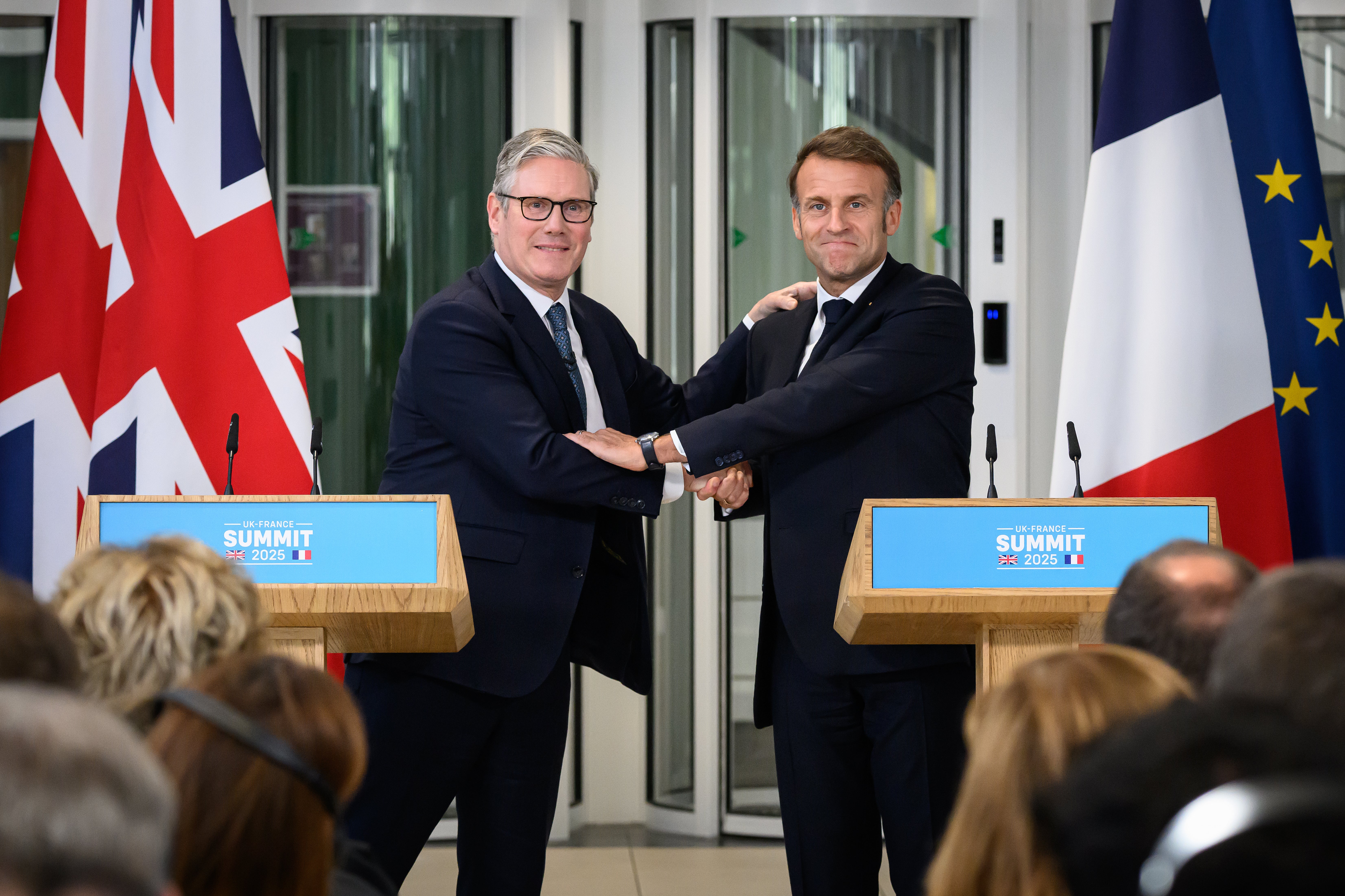 Keir Starmer and Emmanuel Macron in London this week