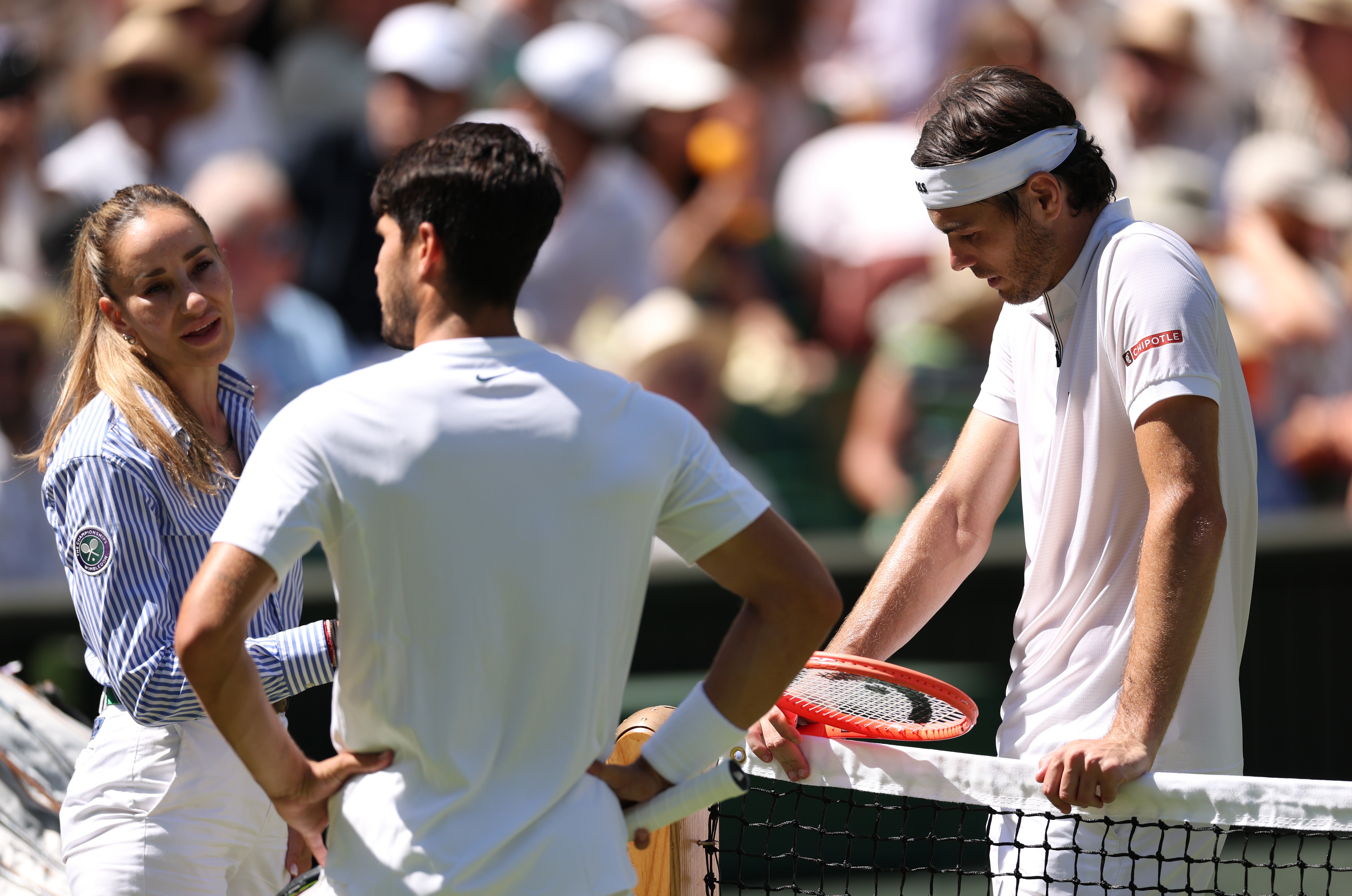 Carlos Alcaraz’s match against Taylor Fritz was stopped