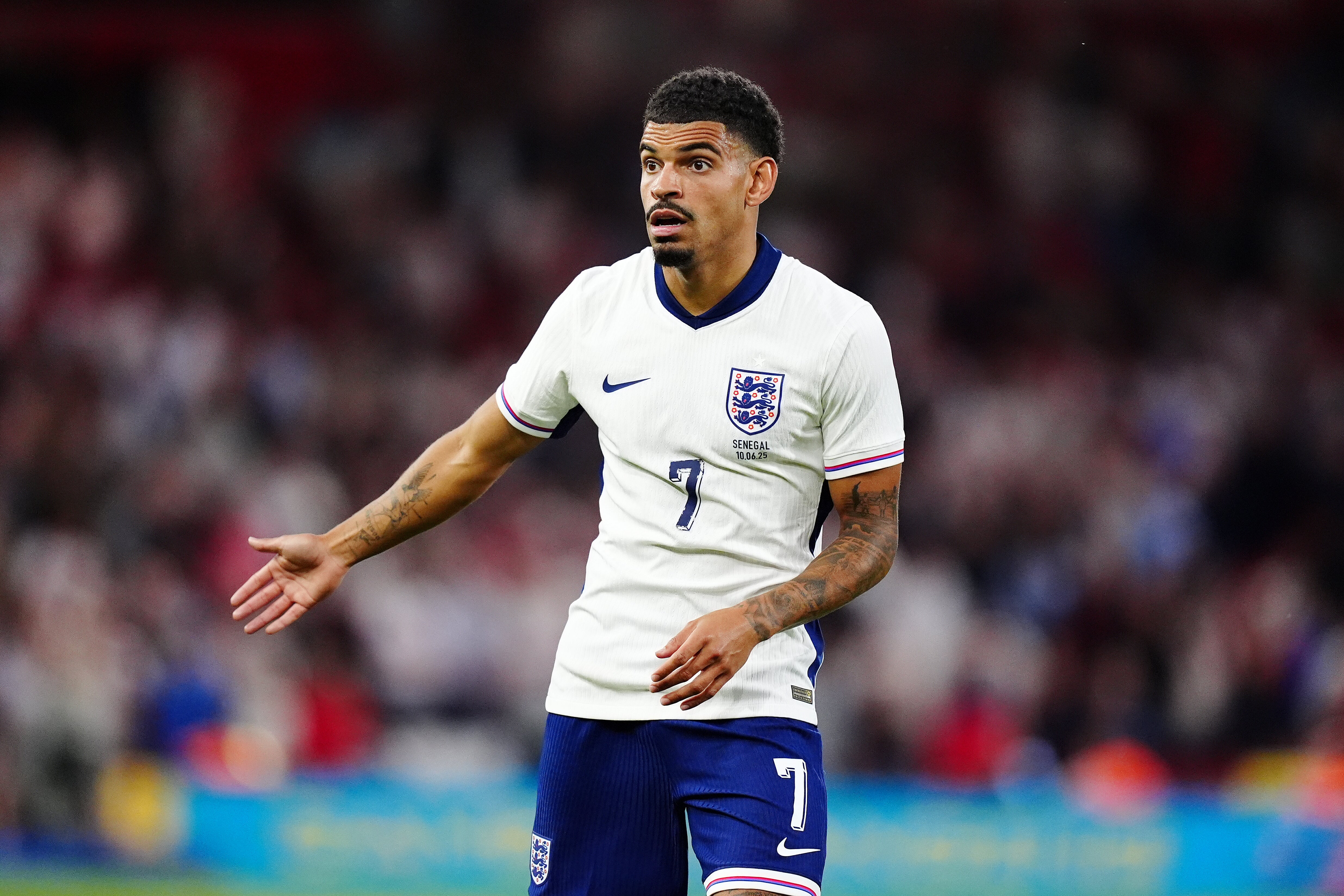 England’s Morgan Gibbs-White is set to join Spurs (Mike Egerton/PA)