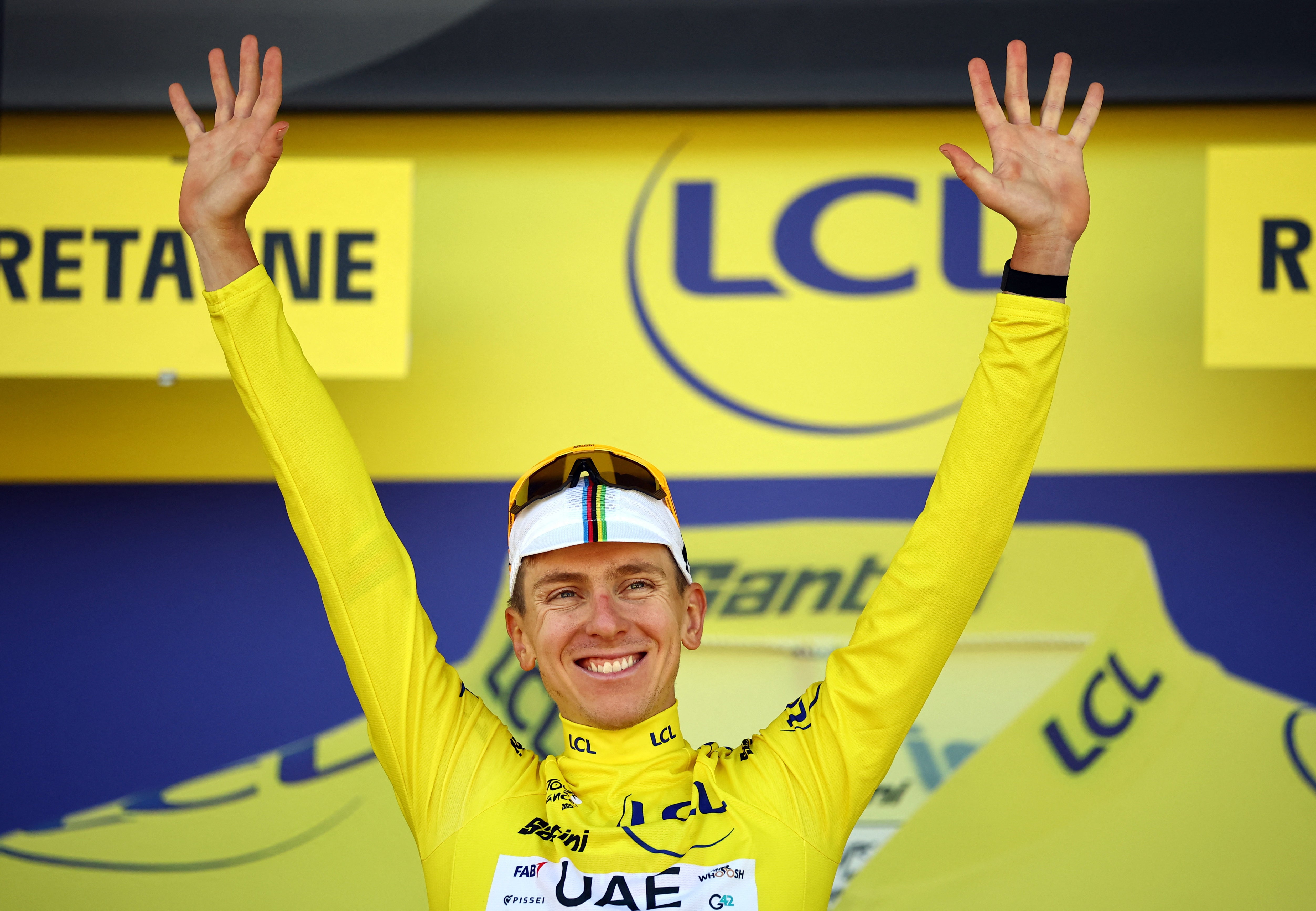 Pogacar now leads the overall standings by just shy of a minute