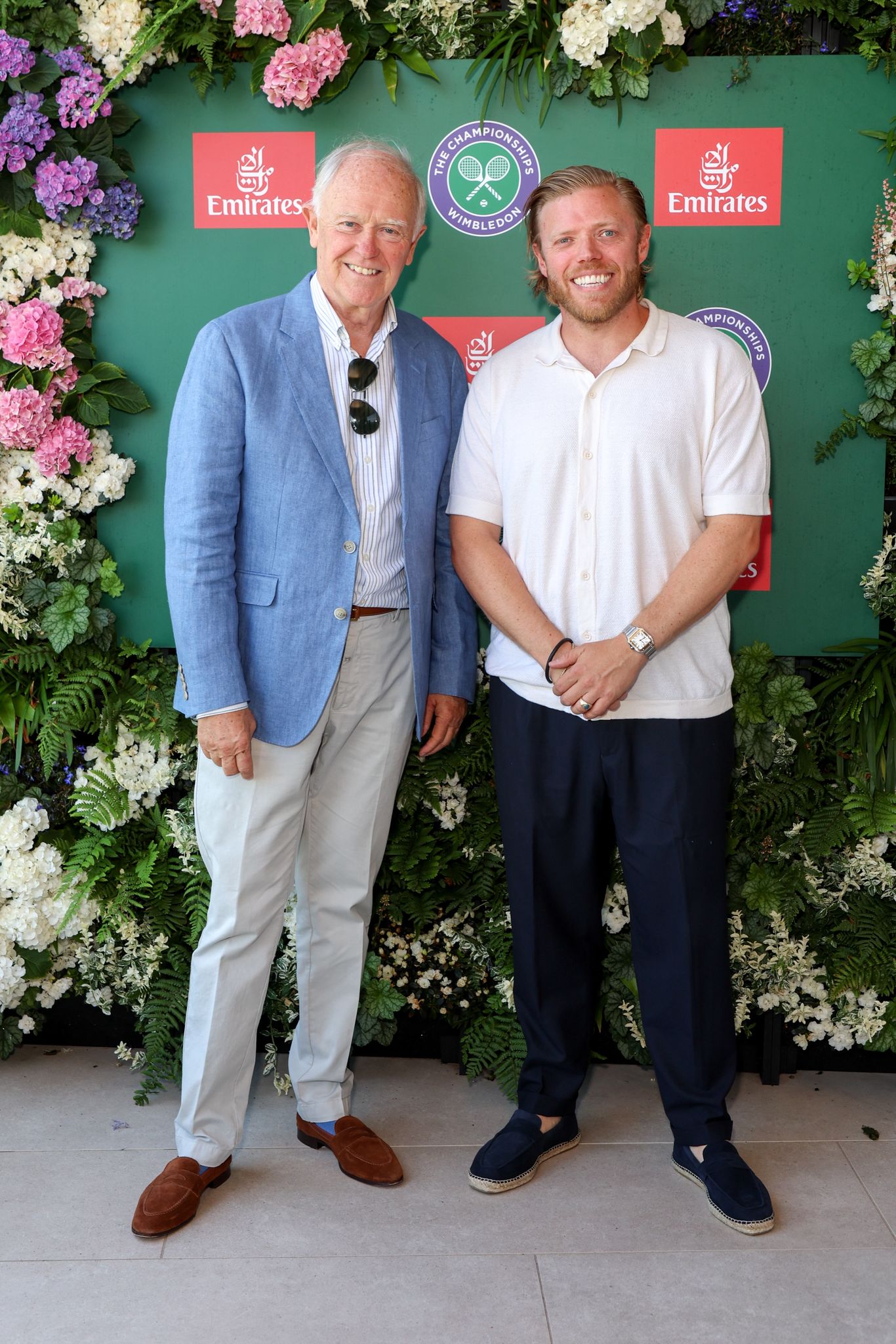 Sir Tim Clark, President of Emirates, and comedian Rob Beckett