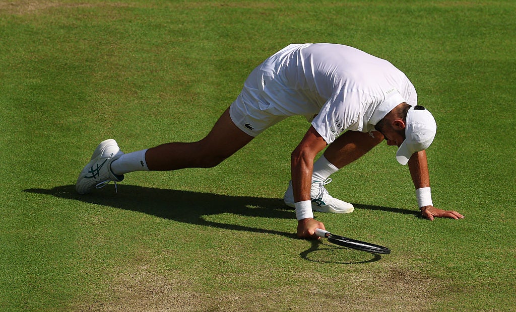 Djokovic was close to surrender in the third and final set