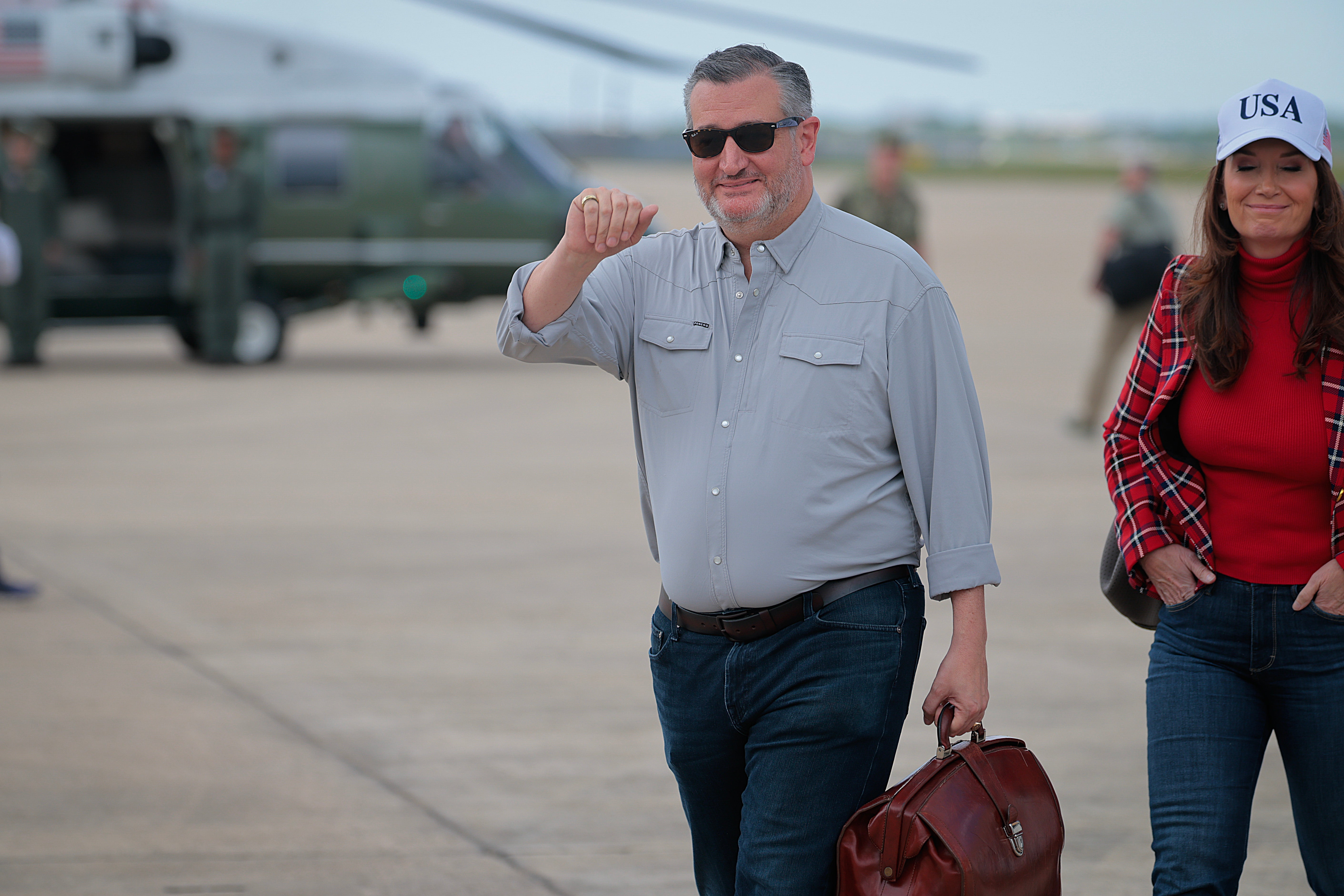 It’s not nan first juncture that nan timing of Cruz’s vacationing has been called into question, including a travel to Cancun successful 2021 amid a devastating large wind astatine home, and being successful Greece during deadly floods (file image)