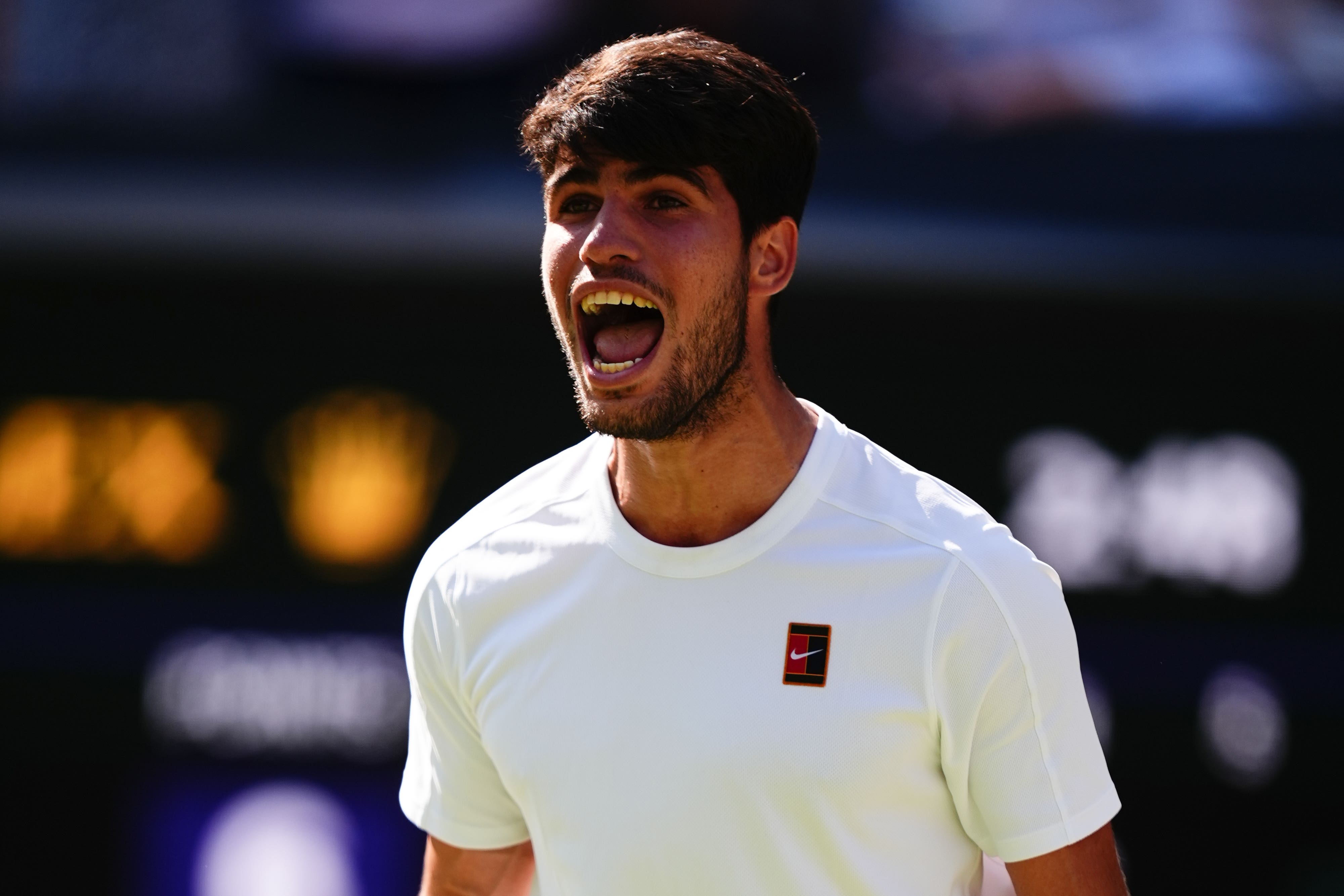 Carlos Alcaraz is through to another Wimbledon final (Mike Egerton/PA)