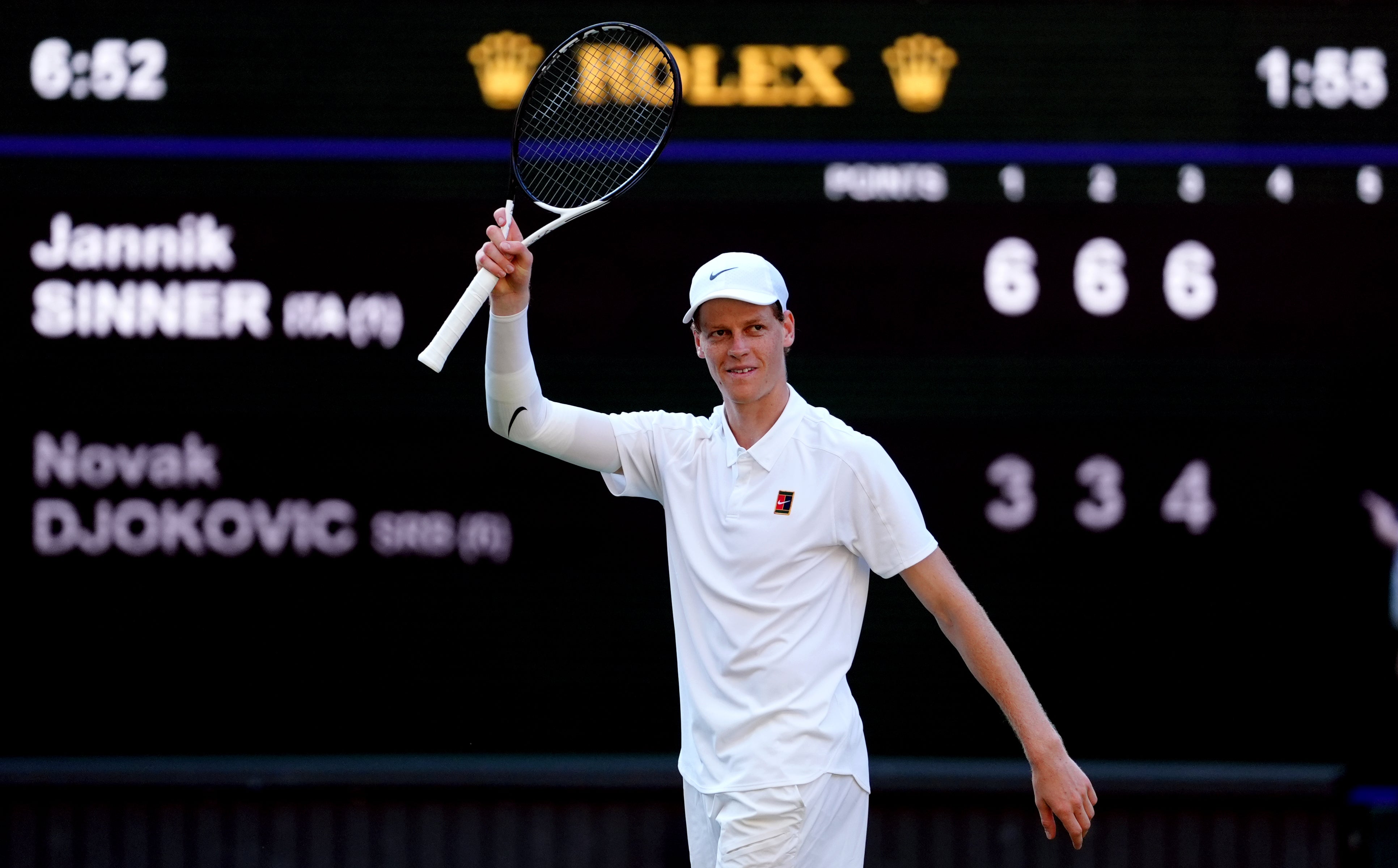 Jannik Sinner awaits in the final (John Walton/PA)
