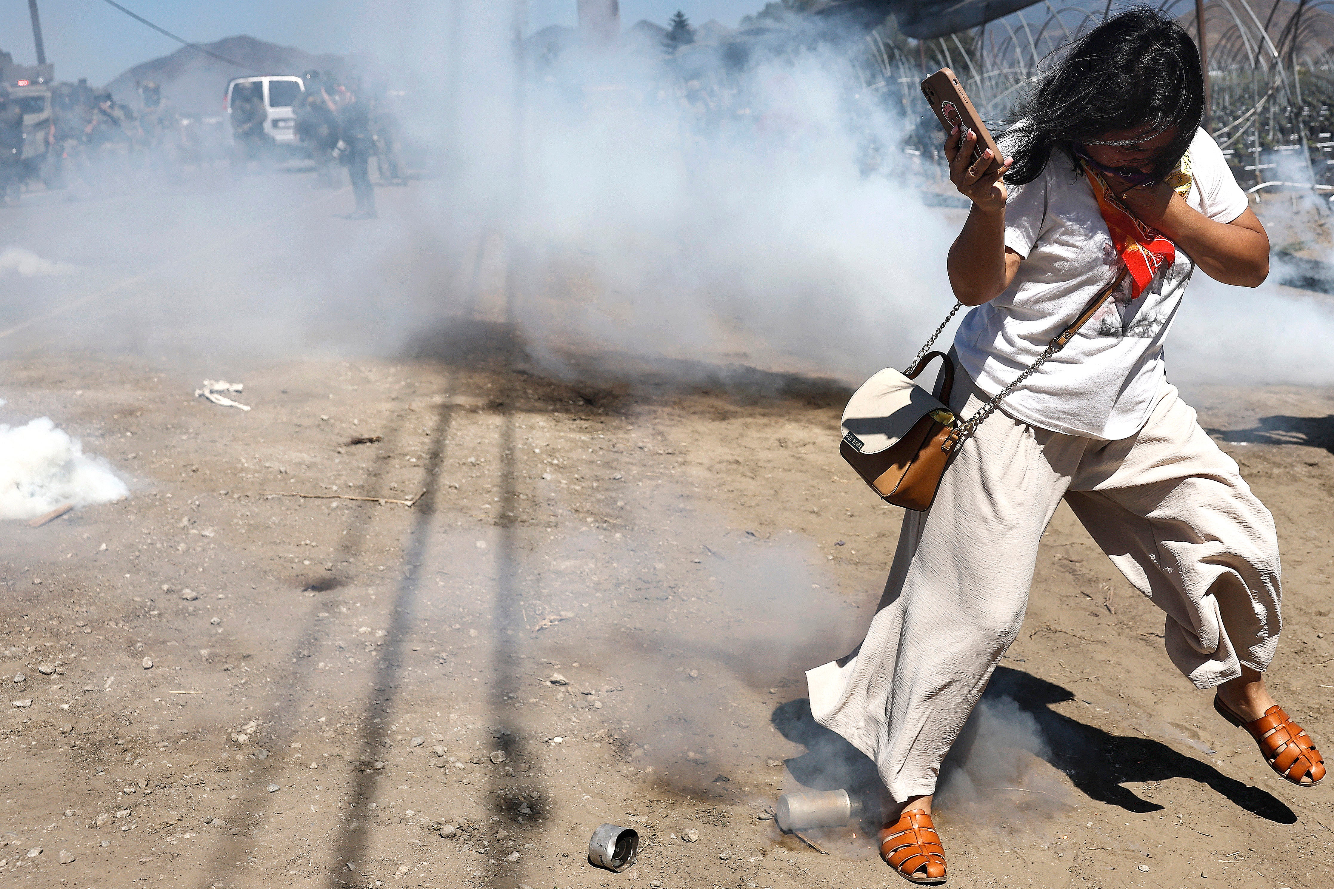 Video showed agents firing tear gas and crowd control munitions into a crowd of protesters