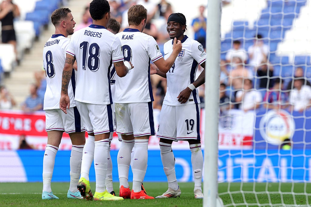 Madueke got an assist for England from the left in the match against Andorra