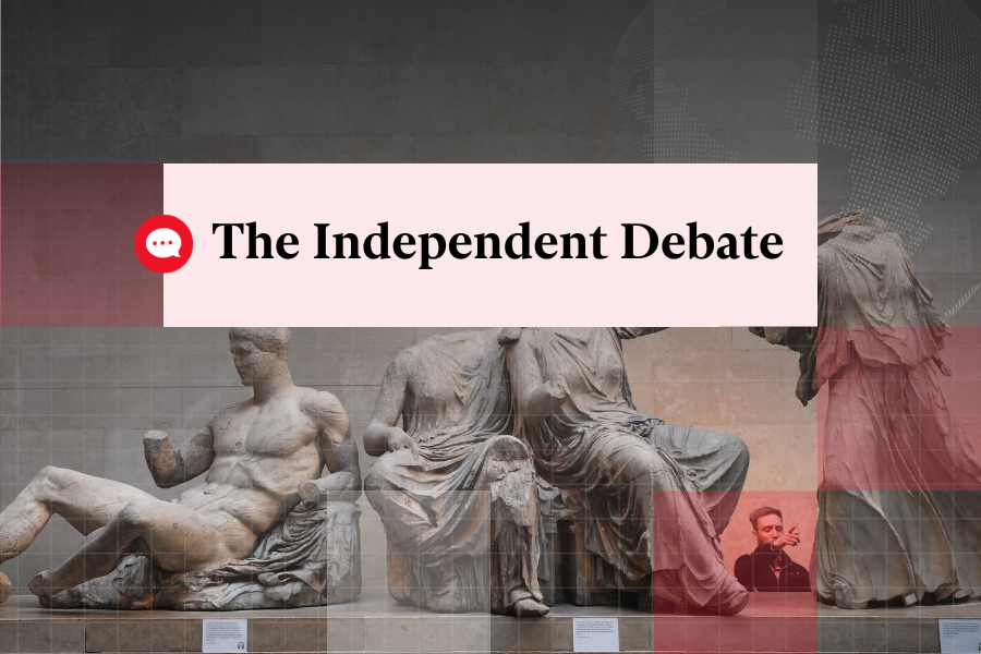 The Parthenon Sculptures, or Elgin Marbles, pictured at the British Museum