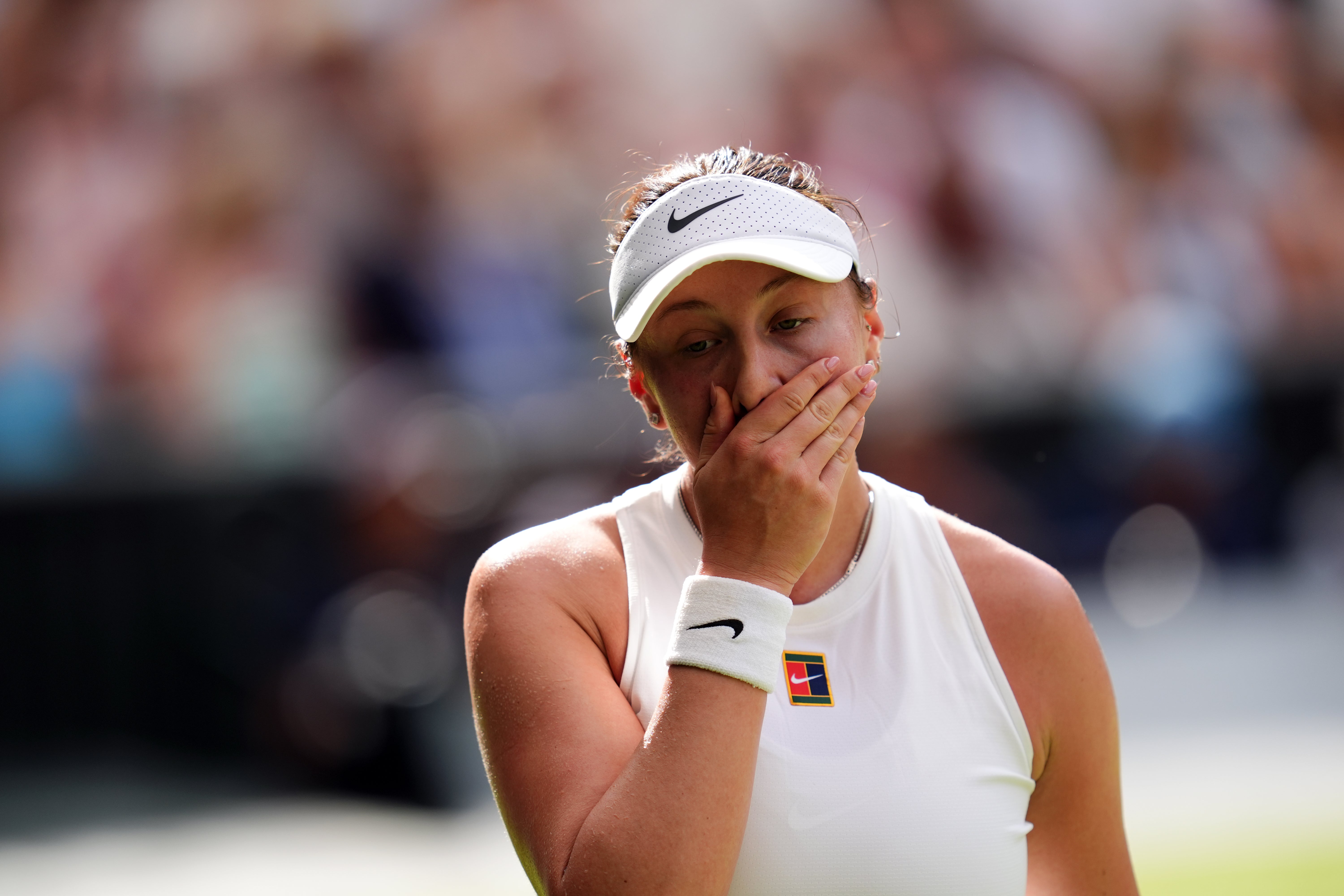 Amanda Anisimova failed to win a game (Adam Davy/PA)