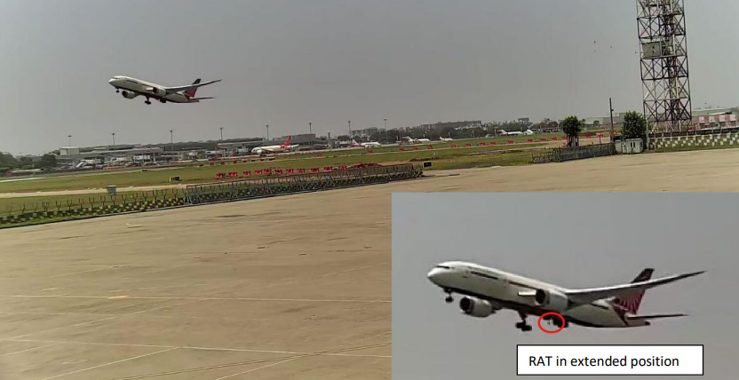 The report also revealed the jet’s emergency power generator – known as a ram air turbine, or RAT – had been activated just before the plane crashed