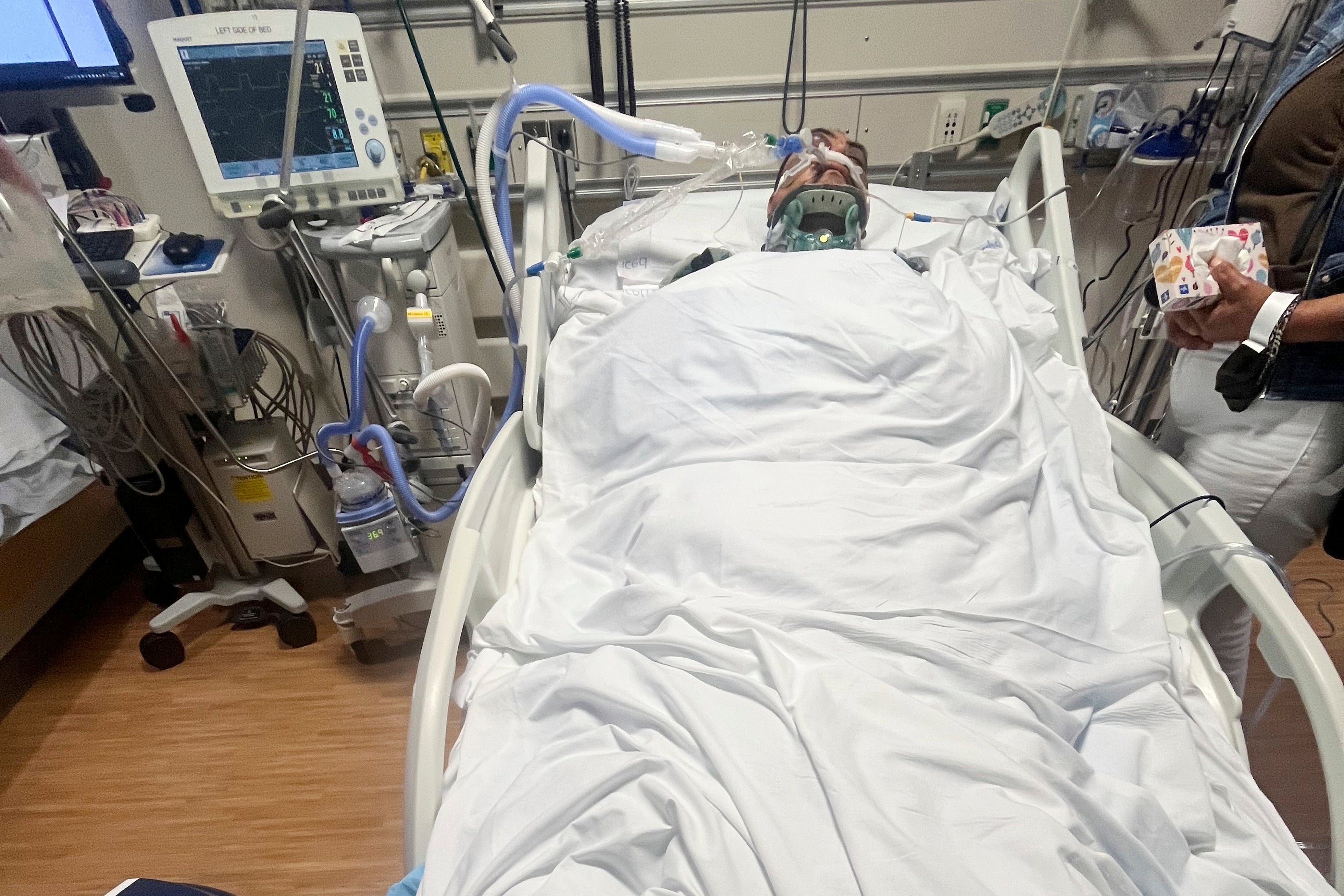 Jaime Alanis inside Ventura County Medical Center