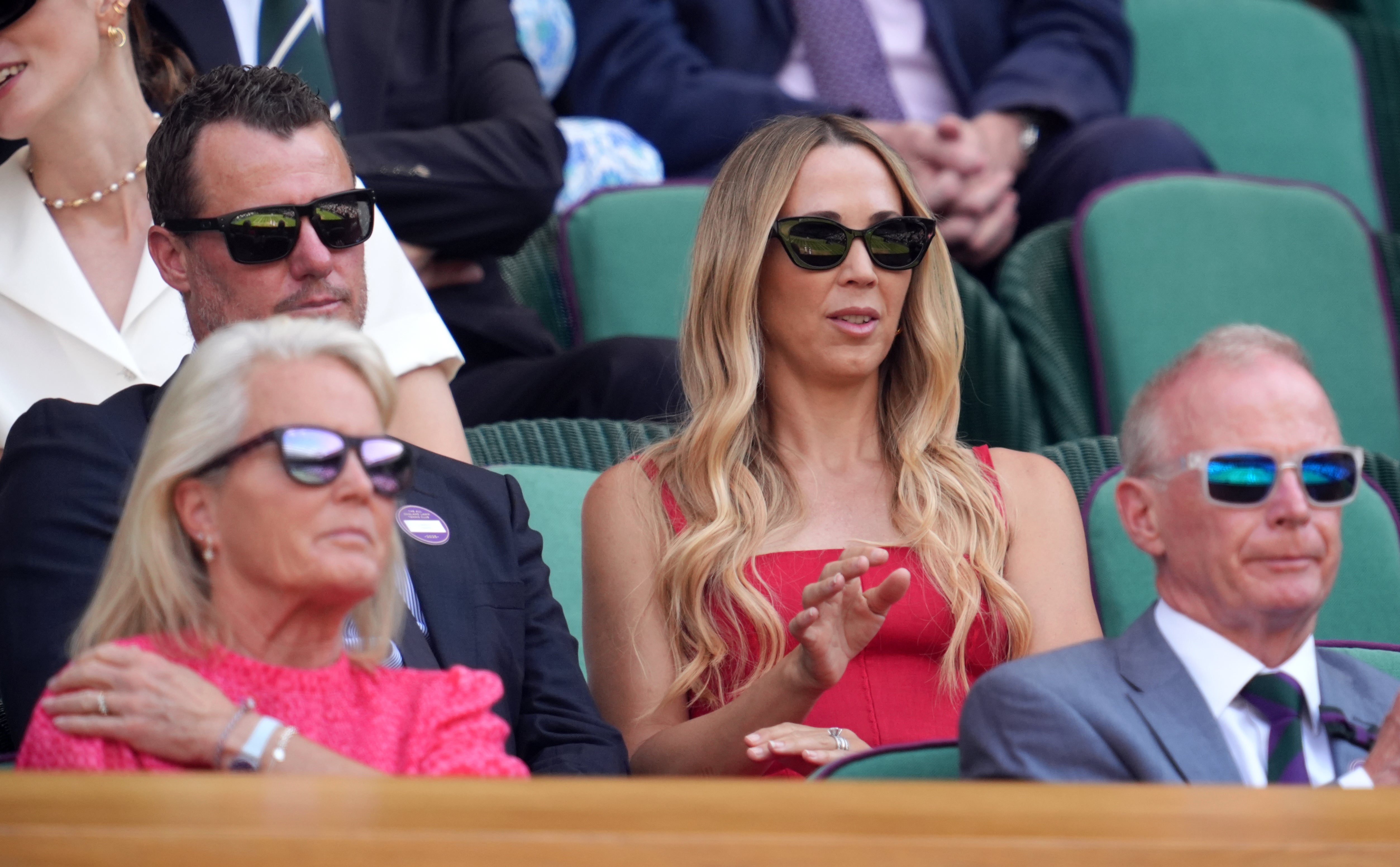 Lleyton and Rebecca Hewitt in the Royal Box
