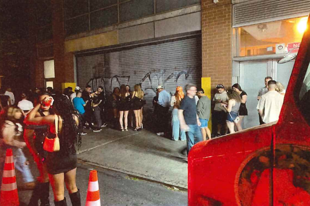 Whole Foods’ lawsuit contains a number of pictures showing the chaos outside the hotel, noting that often, rather than orderly lines there was ‘simply a mass of people completely obstructing the sidewalk and driveway’