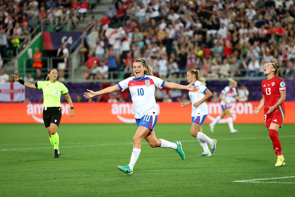 Ella Toone scored and came away with two more assists before she was brought off at half time