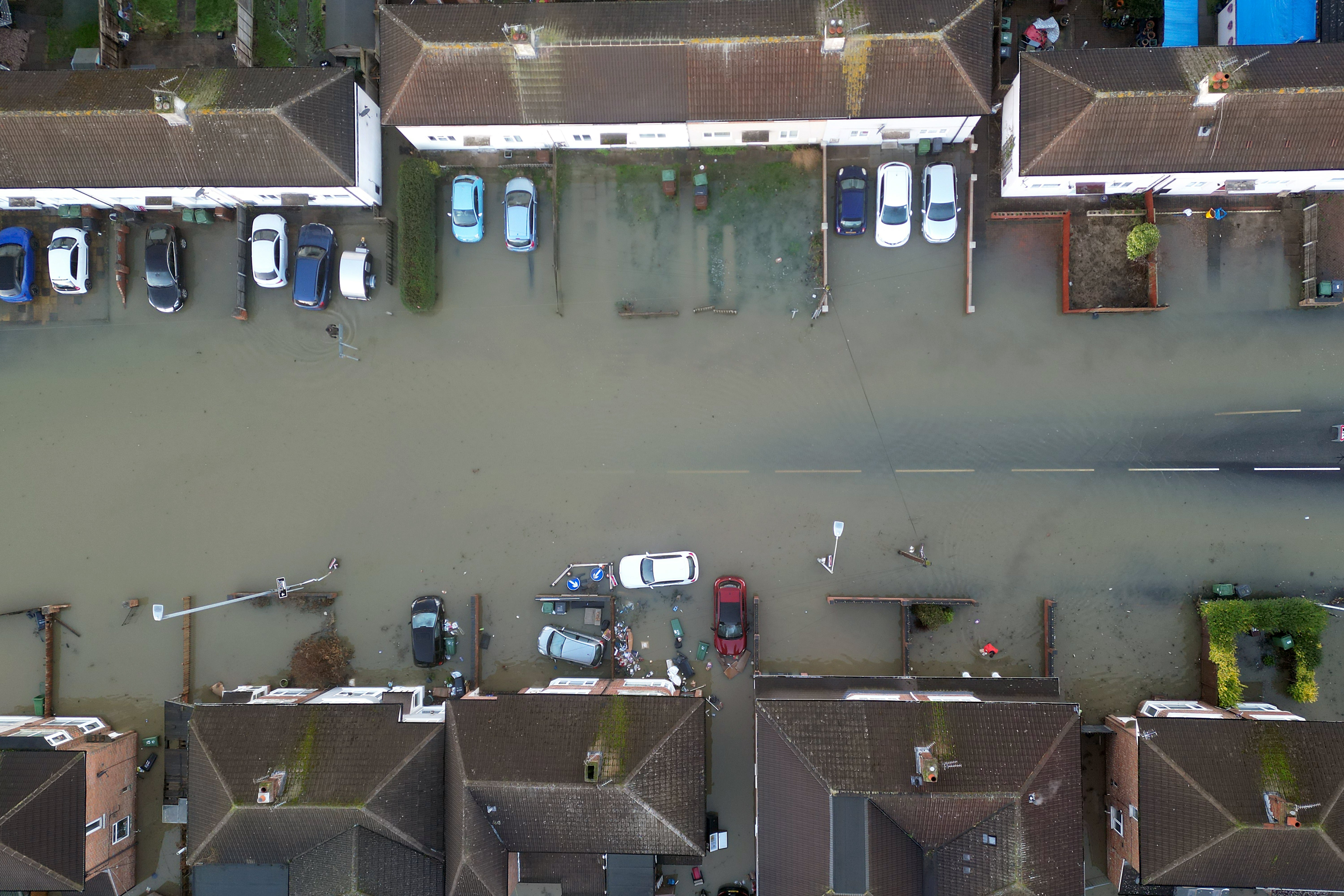 Floods in Loughborough, Leicestershire (Joe Giddens/PA)