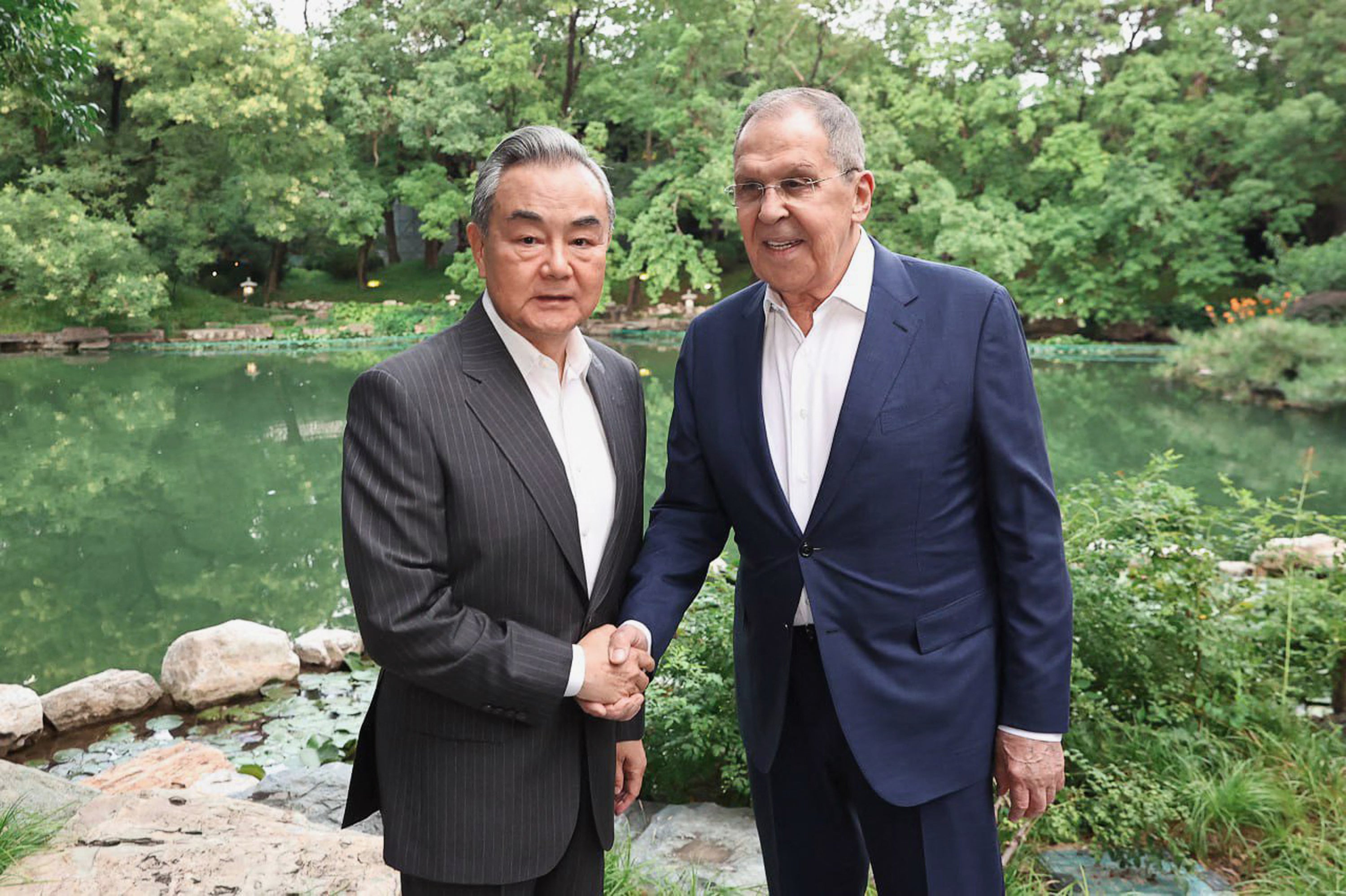 Russian foreign minister Sergey Lavrov met his Chinese counterpart Wang Yi in Beijing on Monday