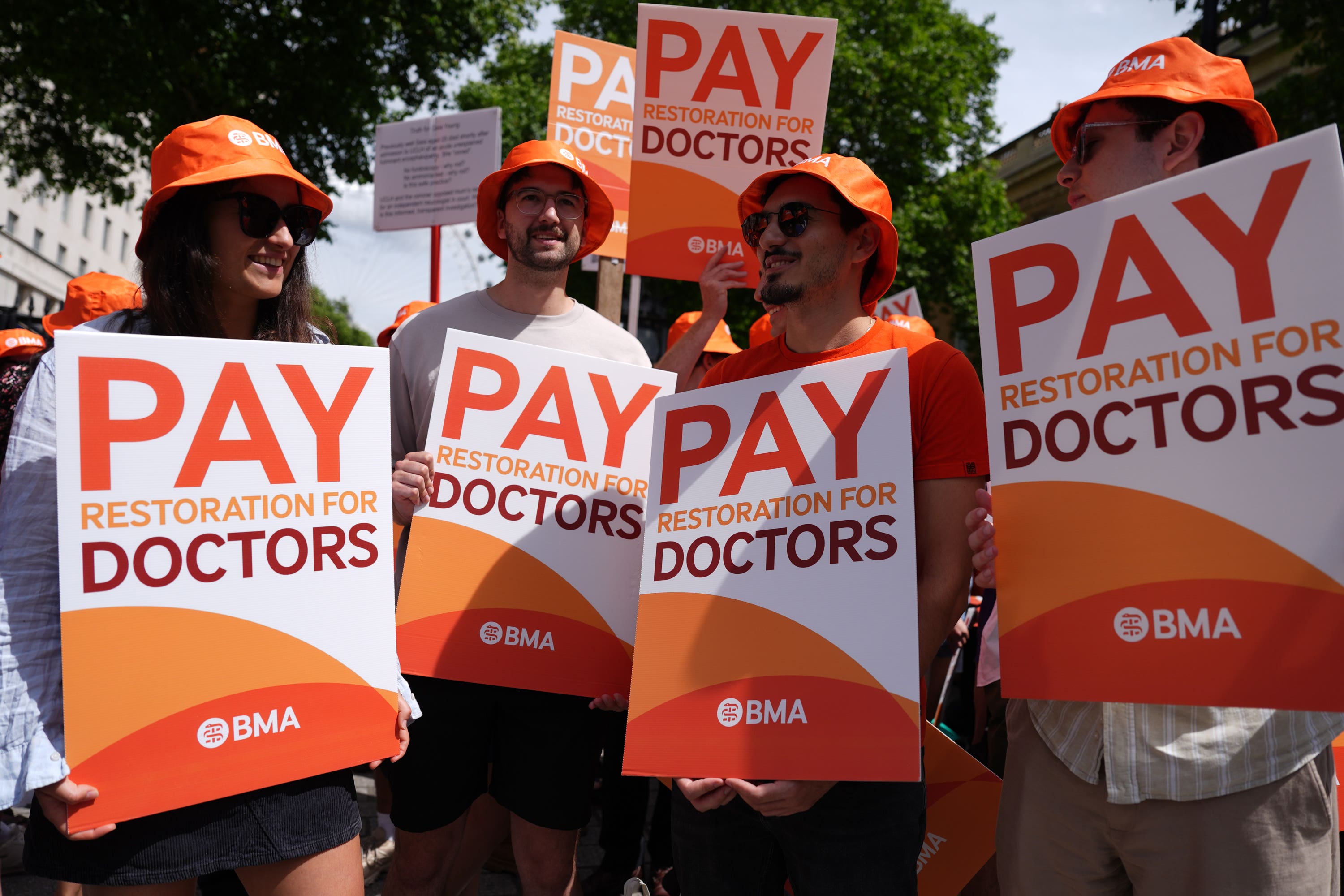 Resident doctors are planning a five-day walkout later this month (Jordan Pettitt/PA)