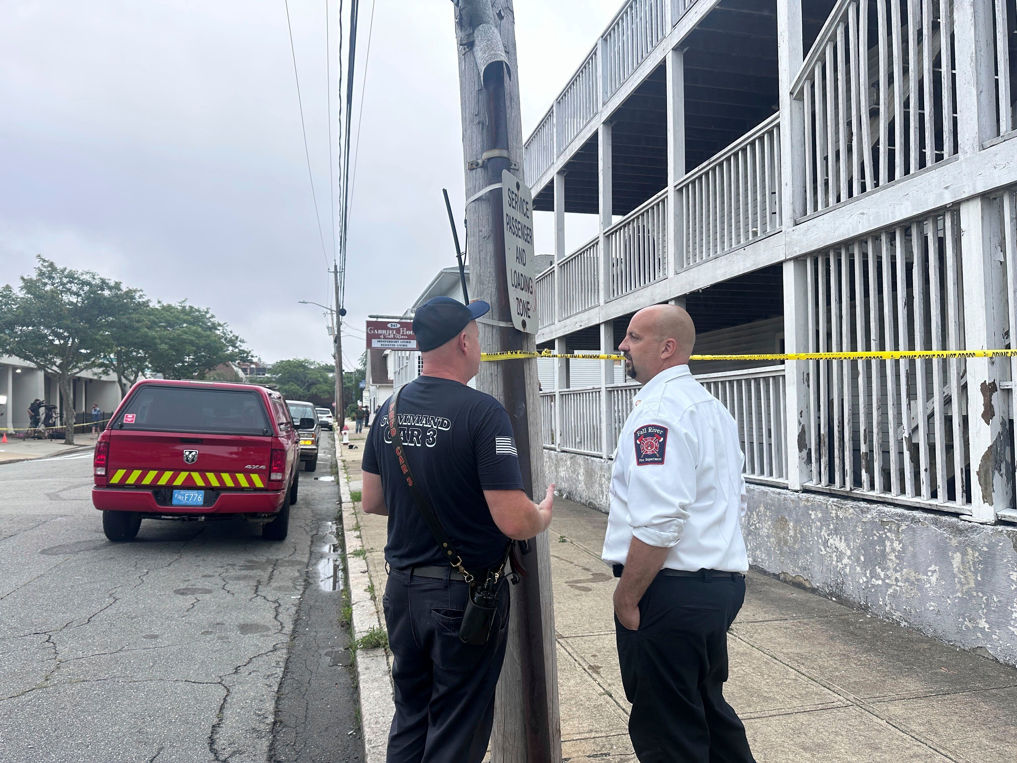 Firefighters encountered heavy smoke and flames with residents trapped inside